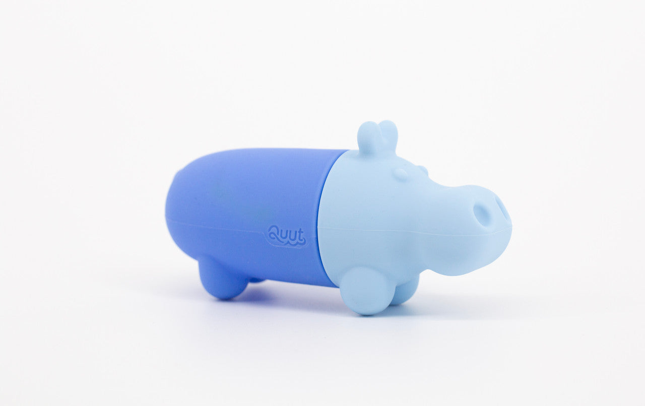 Squeezi Silicone Hippo Bath Toy for Kids - Non-Toxic, Squeezable & Fun Bathtime Companion - Perfect for Baby Bath Time, Sensory Play & Toddler Learning