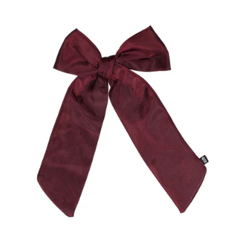 Elegant Satin Long Bow Hair Accessory for Women - Perfect for Weddings, Parties & Special Occasions