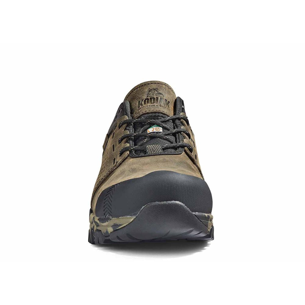 Kodiak Quest Bound Low Men's Waterproof Composite Toe Work Boots - Camouflage Design | Slip Resistant & Safety Toe for Construction, Hiking & Outdoor Work