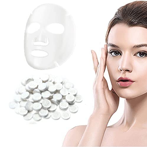 **80-Piece Compressed Magic Facial Tablets | Reusable Face Tissue Napkin & Paper Mask for Men & Women | Travel, Spa & Daily Skincare (Pack of 80)**