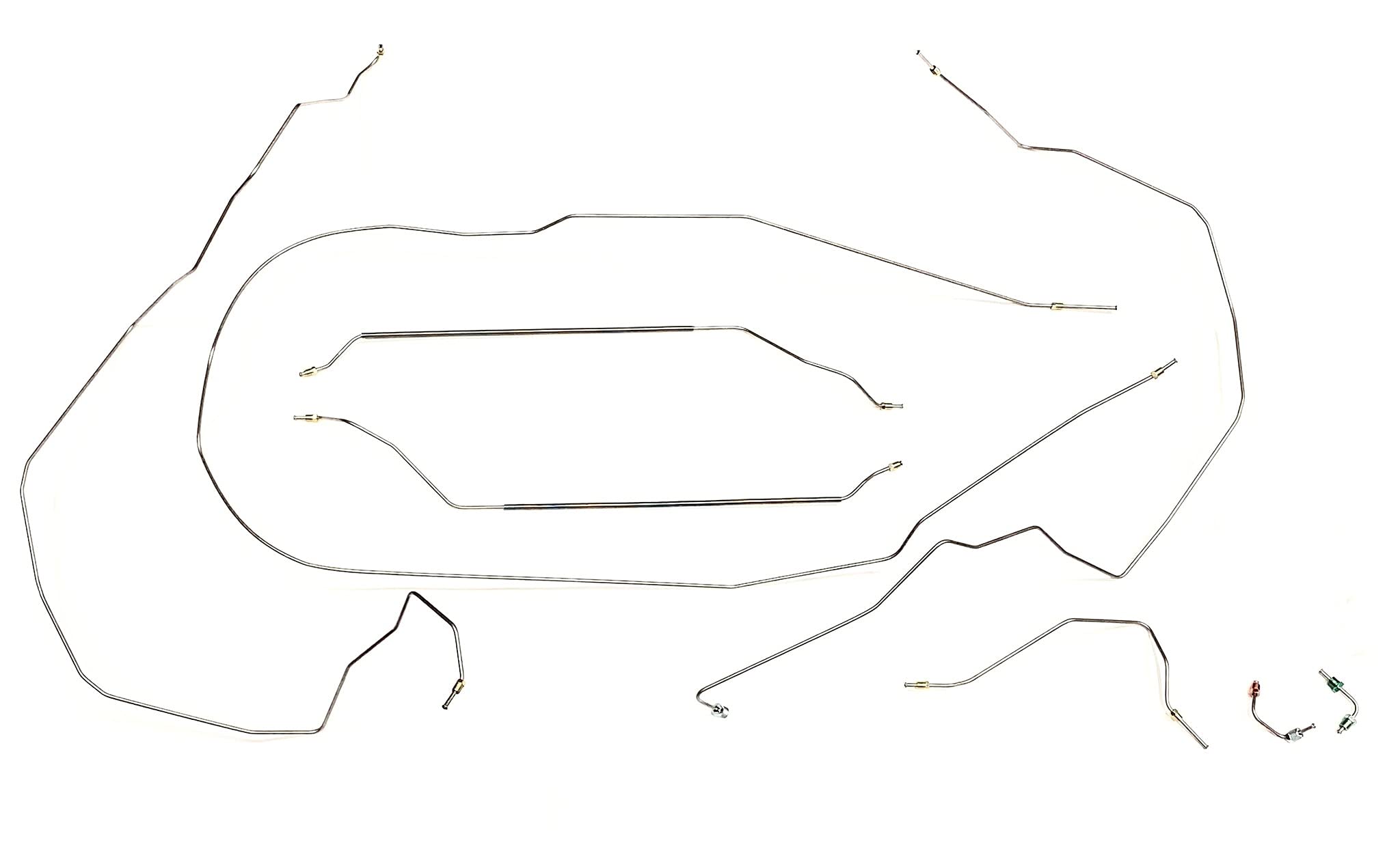Premium Stainless Steel Full Car Brake Line Kit for 1955-1957 Chevy Cars | Durable Braking System Replacement | Perfect for Classic Car Restoration & Performance Upgrades