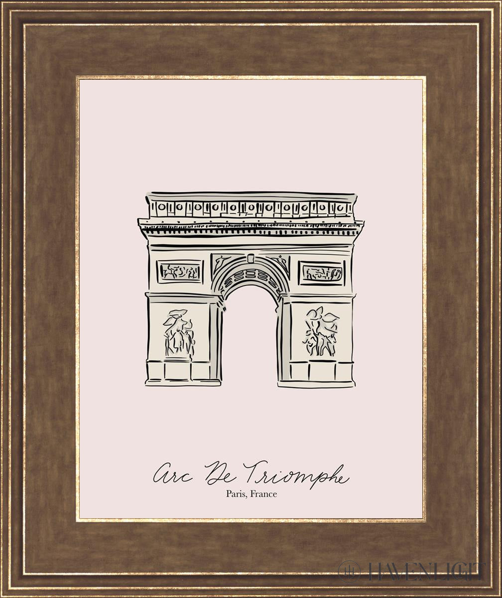 Arc De Triomphe Painting by Elise Gomez - Parisian Wall Art Decor for Living Room, Office & Gift Ideas
