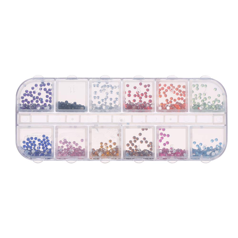 Professional Nail Art Kit with Dual-End Dotting Pens, Nail File, Buffer, 12 Colors Rhinestones, Nail Dust Brush & Tweezers - Perfect for DIY Manicures, Salon Nail Art & Home Nail Care