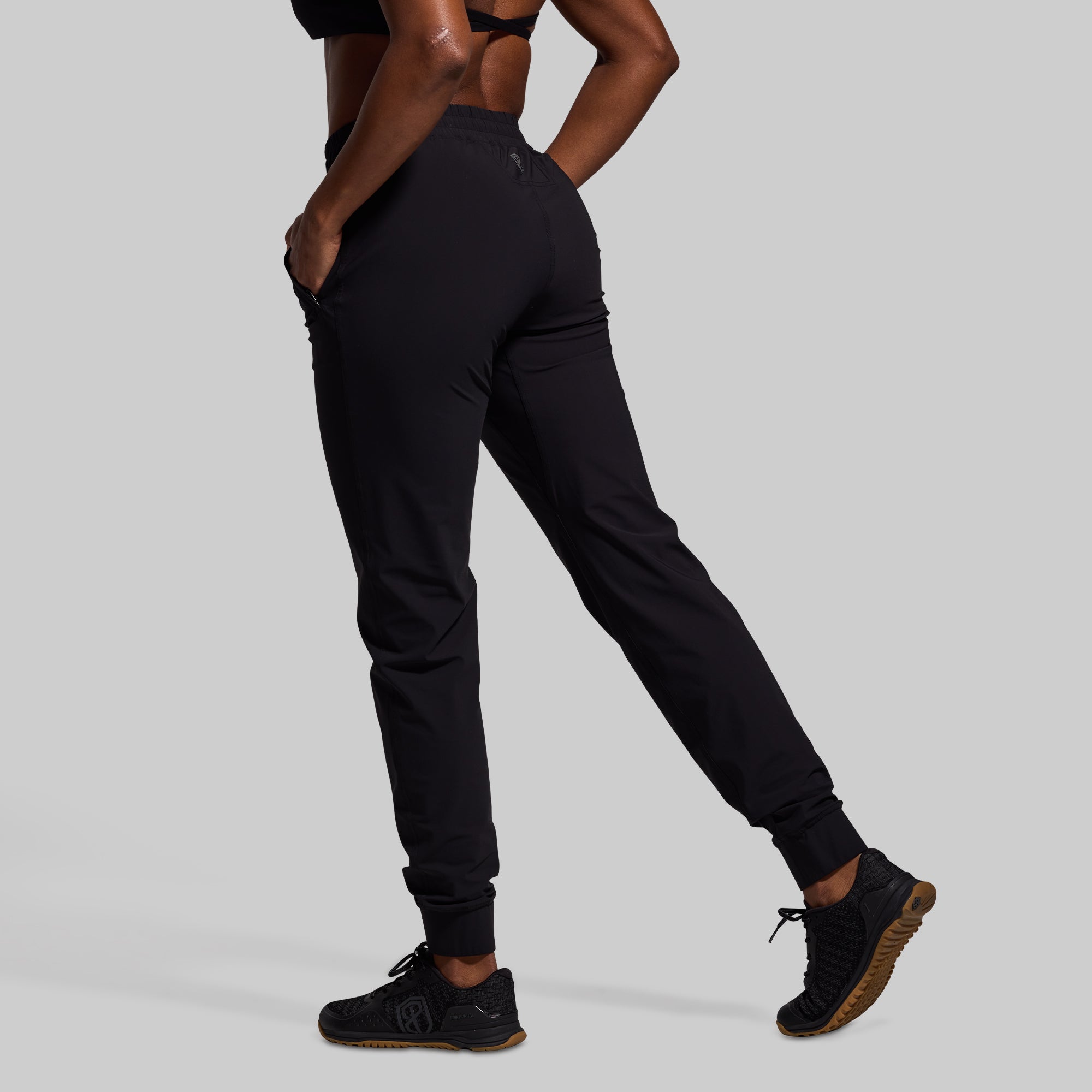 Women's High-Performance Jogger Pants - Black - Comfortable Workout & Lounge Running Yoga Pants for Active Women