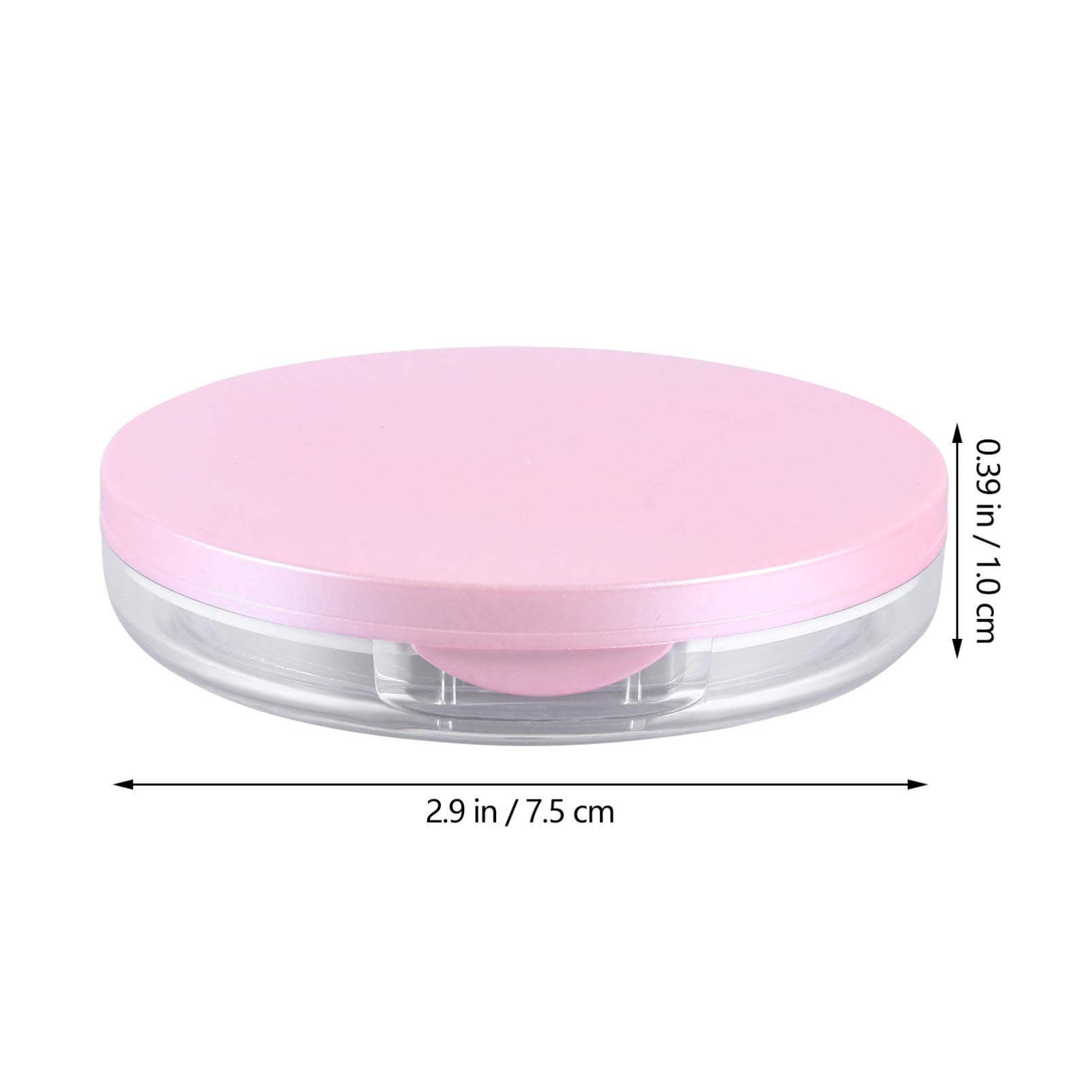 2pcs Travel-Sized Loose Powder Box - Portable 5g Powder Case for Makeup On-The-Go | Compact Powder Container for Touch-Ups, Gym Bag & Airplane Carry-On