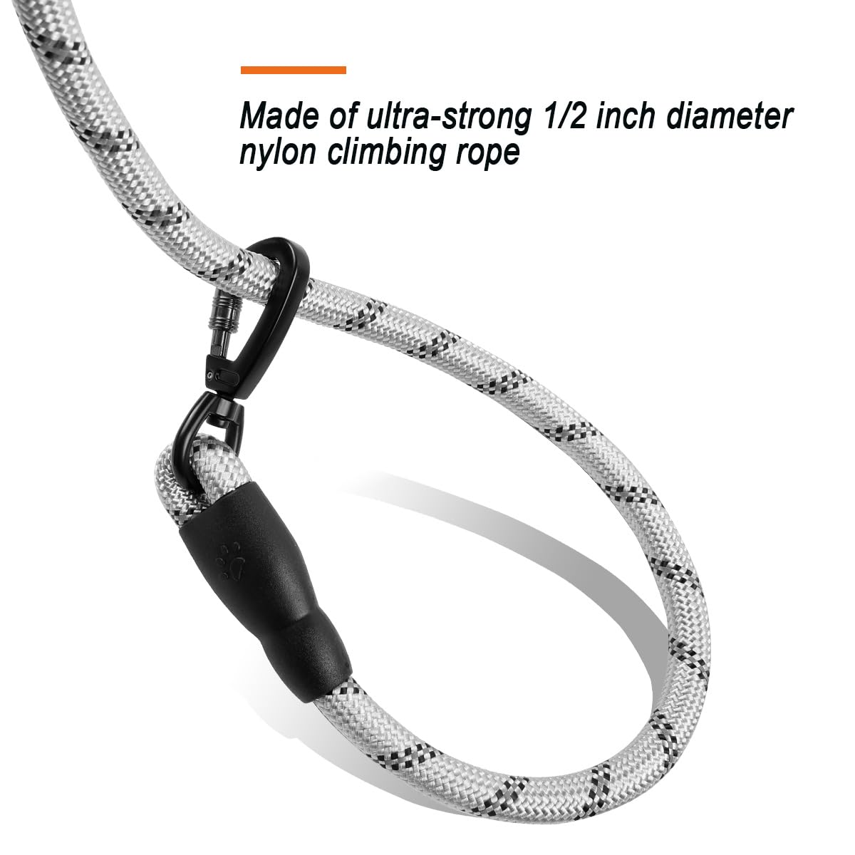 **BARKBAY Heavy Duty Dog Leash 2 Pack - 5FT Reflective Leashes with Padded Handle for Large & Medium Dogs - Walking, Training, Running - Durable & Comfortable (Gray + Black)**    *Perfect for Daily Walks, Jogging, or Outdoor Adventures with Your Pet!*