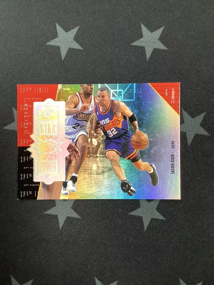 1997-98 Upper Deck SPX Jason Kidd Star Power Phoenix Suns #100/250 Basketball Trading Card - Rare Collectible for NBA Fans & Memorabilia Enthusiasts
