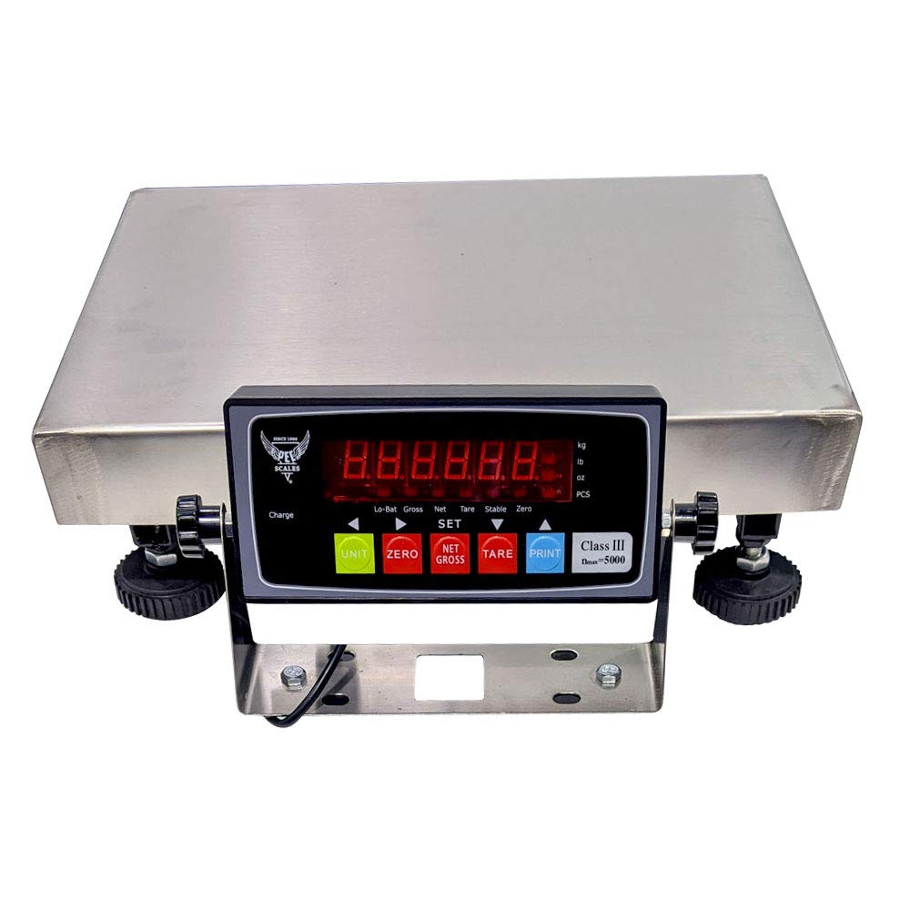 **Stainless Steel Bench Scale for Kitchen & Restaurant - 130lb Capacity, 0.002lb Accuracy, USB Powered - Perfect for Weighing Food, Pizza, Ingredients & Commercial Use**
