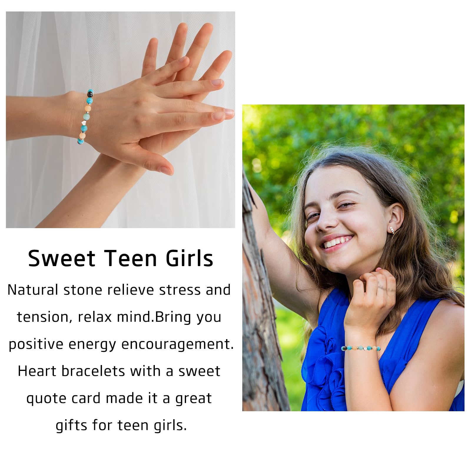 Trendy Inspirational Bracelets for Teen Girls - Perfect Birthday, Christmas, Graduation, Back to School & Valentine's Day Gifts for Daughter, Friend or Granddaughter | Motivational Jewelry for Everyday Wear & Special Occasions