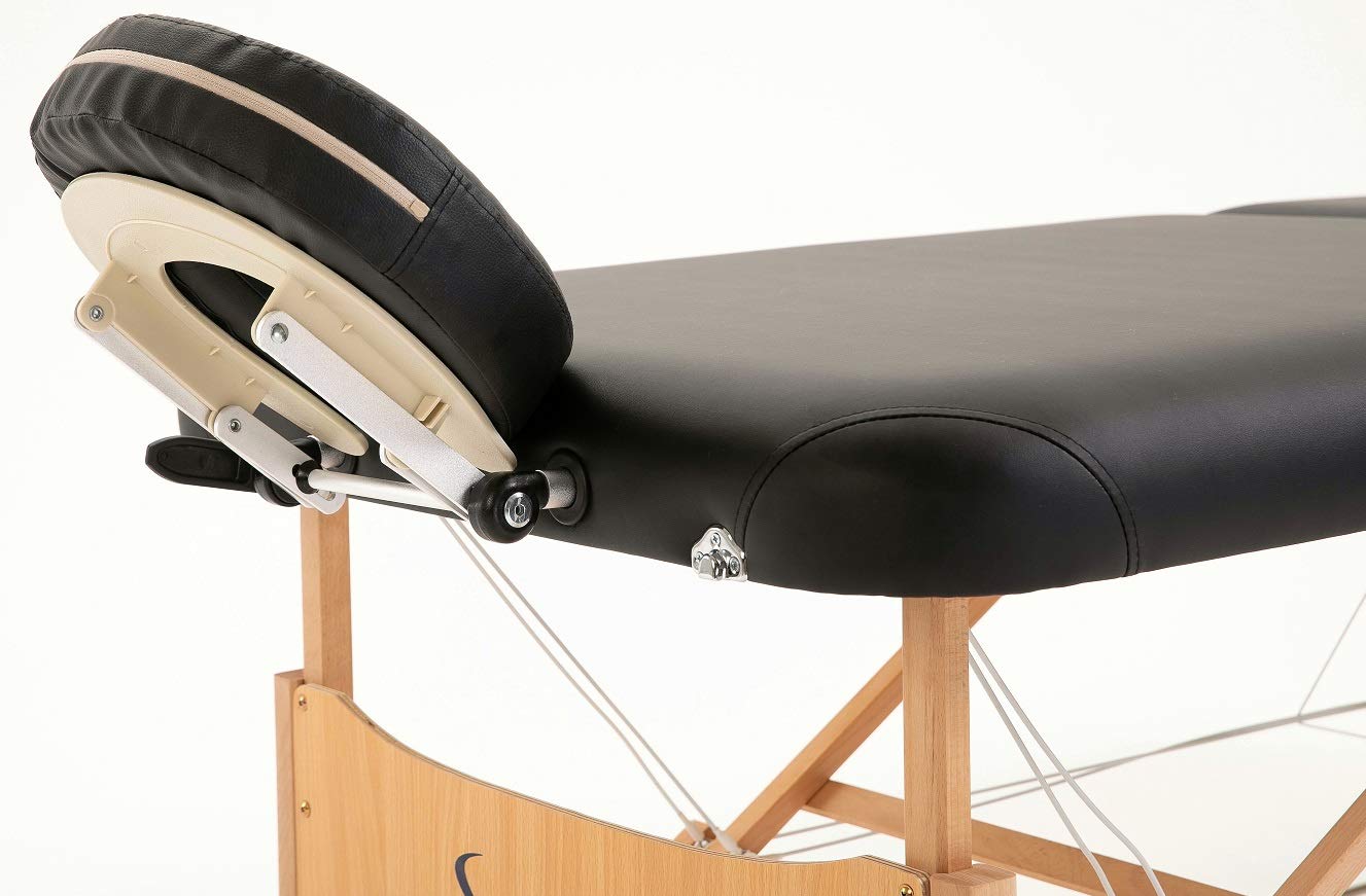 Sierra Comfort Preferred Portable Massage Table - Professional Adjustable Height Massage Bed for Home & Spa Use, SC-501A (Black) - Perfect for Therapists, Chiropractors & Home Relaxation