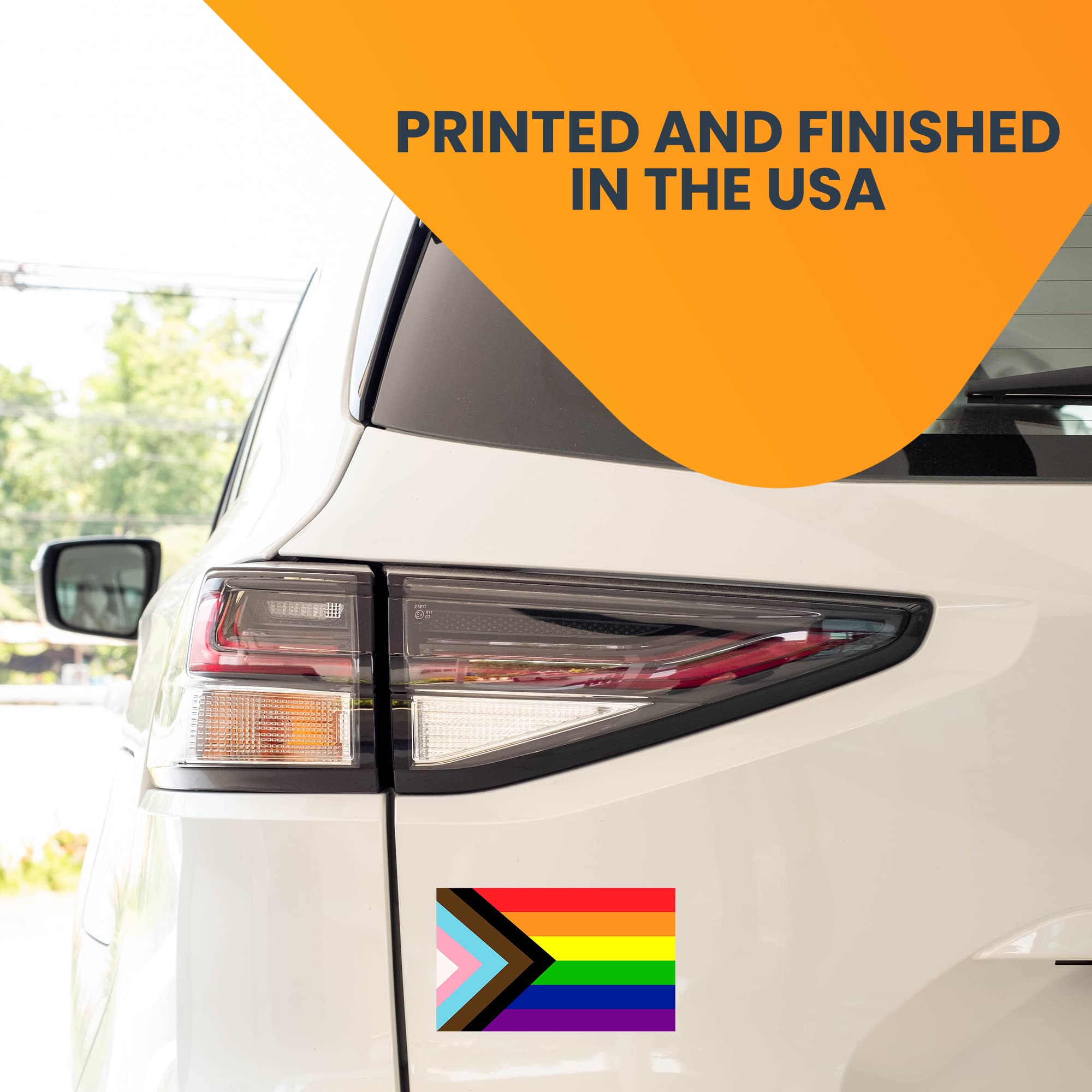 3x5 Inch Heavy Duty LGBTQ Pride Flag Car Magnet Decal - 2 Pack, Durable Automotive Magnet for Truck, SUV & Vehicle - Show Support for Gay Pride & Rainbow Flag - Perfect for Pride Month, Parades & LGBTQ Ally Visibility