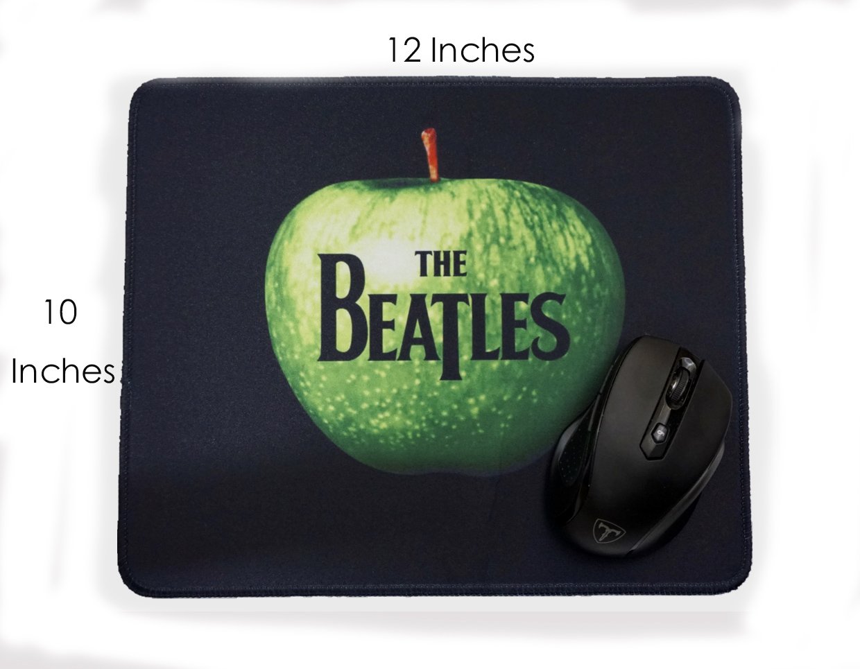 The Beatles HD Collection Mouse Pad - 12 x 10 Inches Rubber Gaming Mouse Mat for Computer & Laptop - Perfect Gift for Music Fans & Office Workers