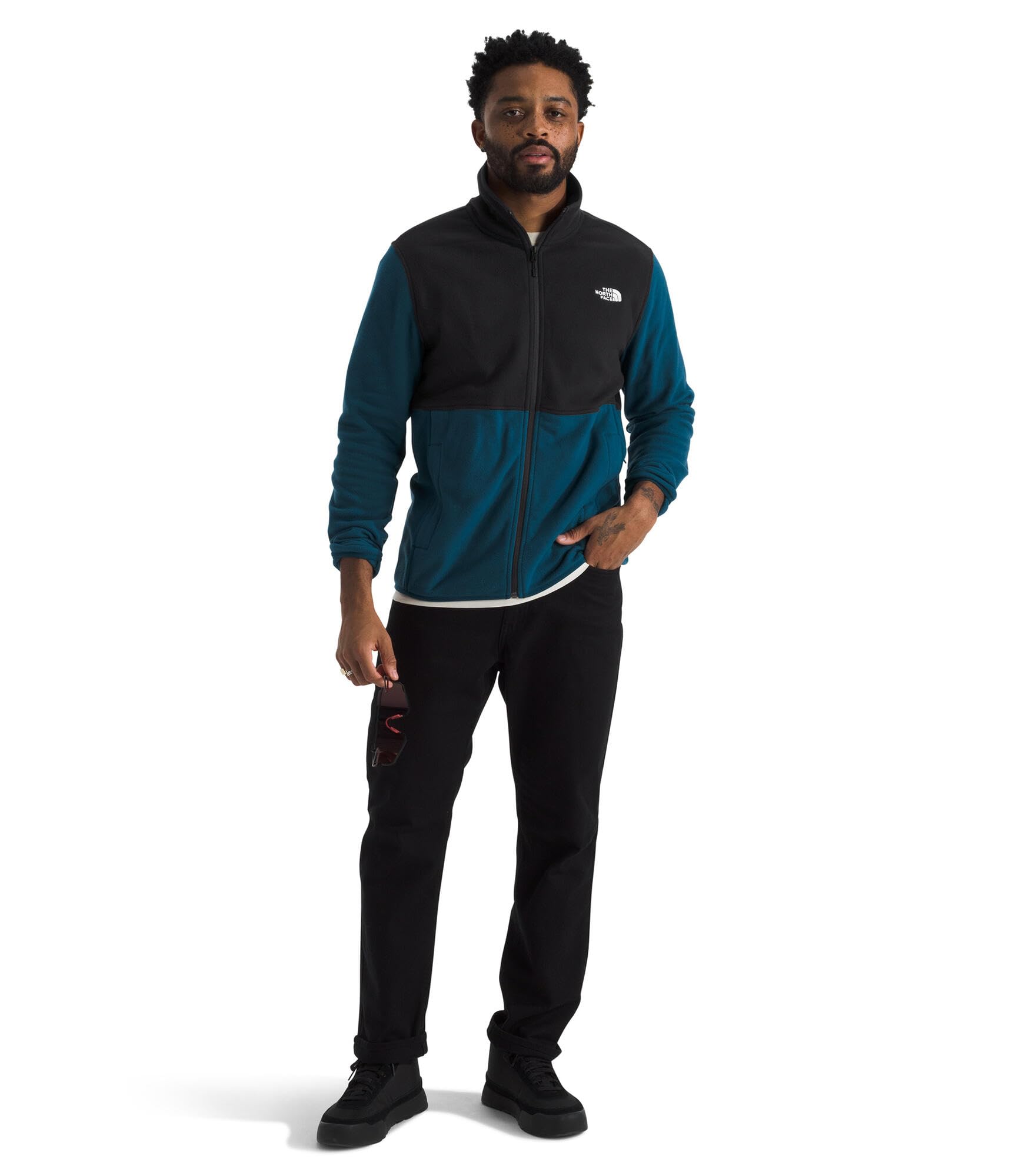 The North Face Men's Glacier Fleece Jacket - Warm & Lightweight Outdoor Pullover for Hiking, Camping & Winter Activities