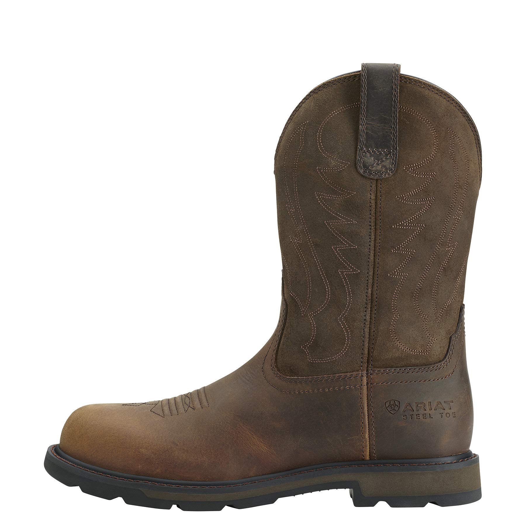 ARIAT Men's Groundbreaker Steel Toe Work Boots - Waterproof & Comfortable Safety Shoes for Construction, Warehouse & Outdoor Work