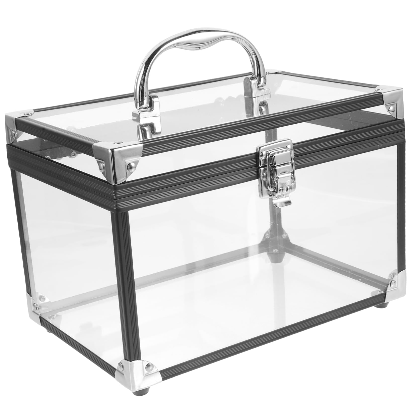 Hemoton Clear Acrylic Storage Box with Lid - Jewelry Chest, Toiletry Container, CD/DVD Case, Cosmetic Organizer, Office & Household Storage Bin - Perfect for Organizing Jewelry, Makeup, DVDs, and Small Items