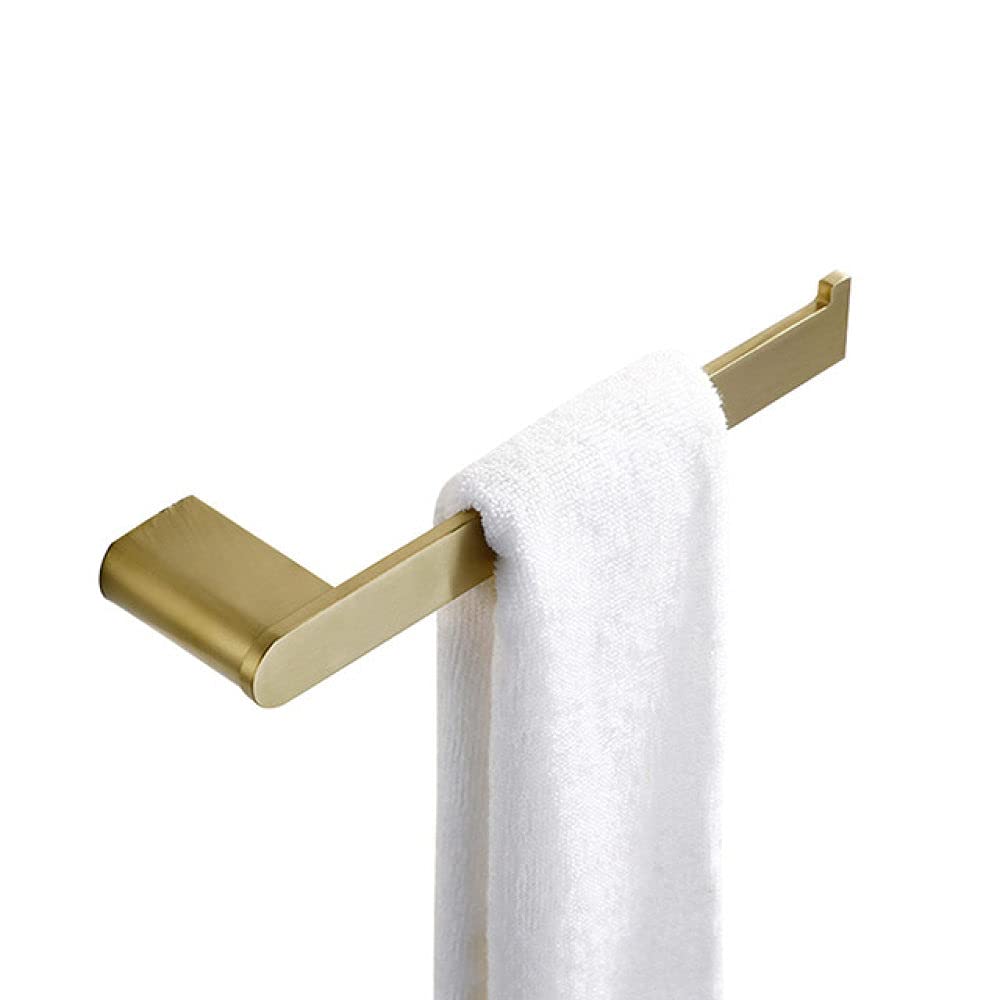 VVW&LIU Brushed Gold Bathroom Accessories Set - 12-Piece Modern Hardware Kit with Towel Bar, Rail, Rack, Paper Holder, Robe Hook, Soap Dish & Toilet Brush - Elegant Bathroom Decor for Home, Hotel & Spa