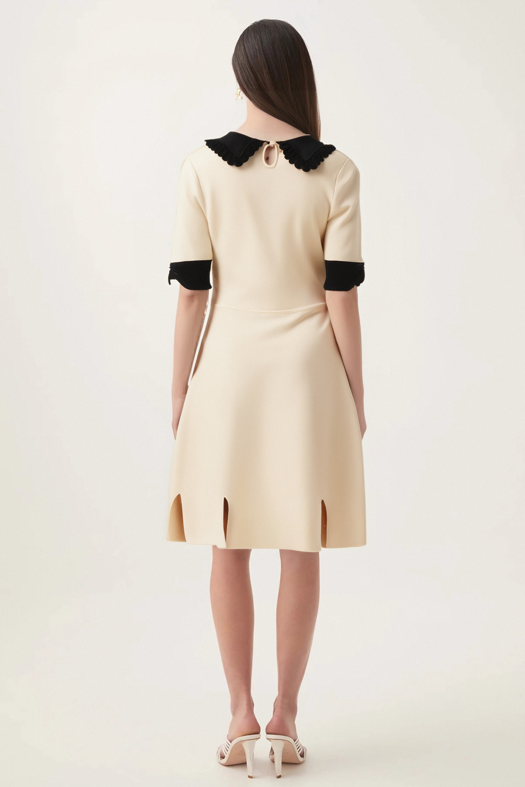 Andréa White Split Hem Knitted Mini Dress - Sexy Casual Outfit for Date Night, Party & Summer Vacation