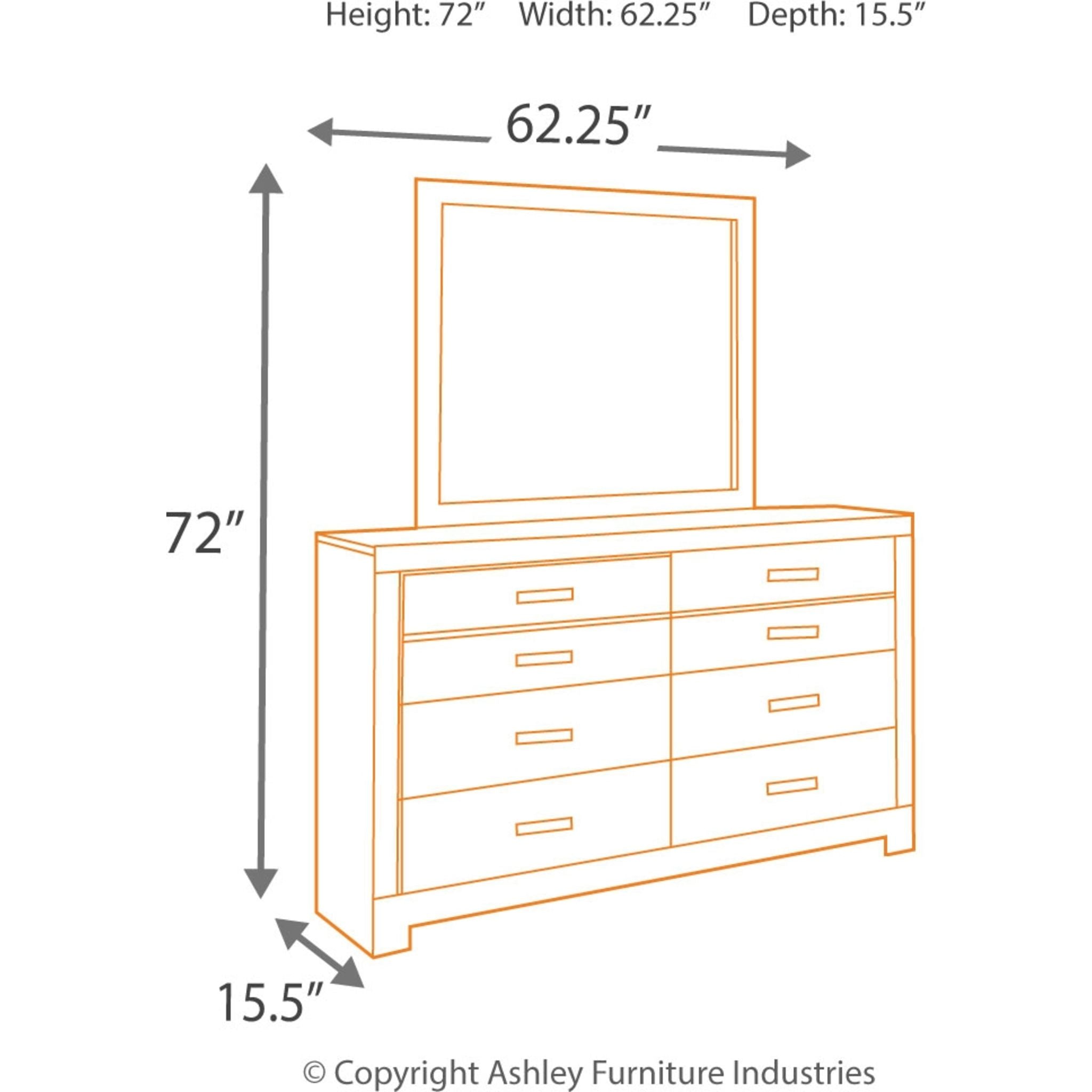 Culverbach Dresser and Mirror Set - Modern Bedroom Furniture with Mirror for Home Decor & Organization | Perfect for Bedroom Storage, Dressing Area & Closet Organization