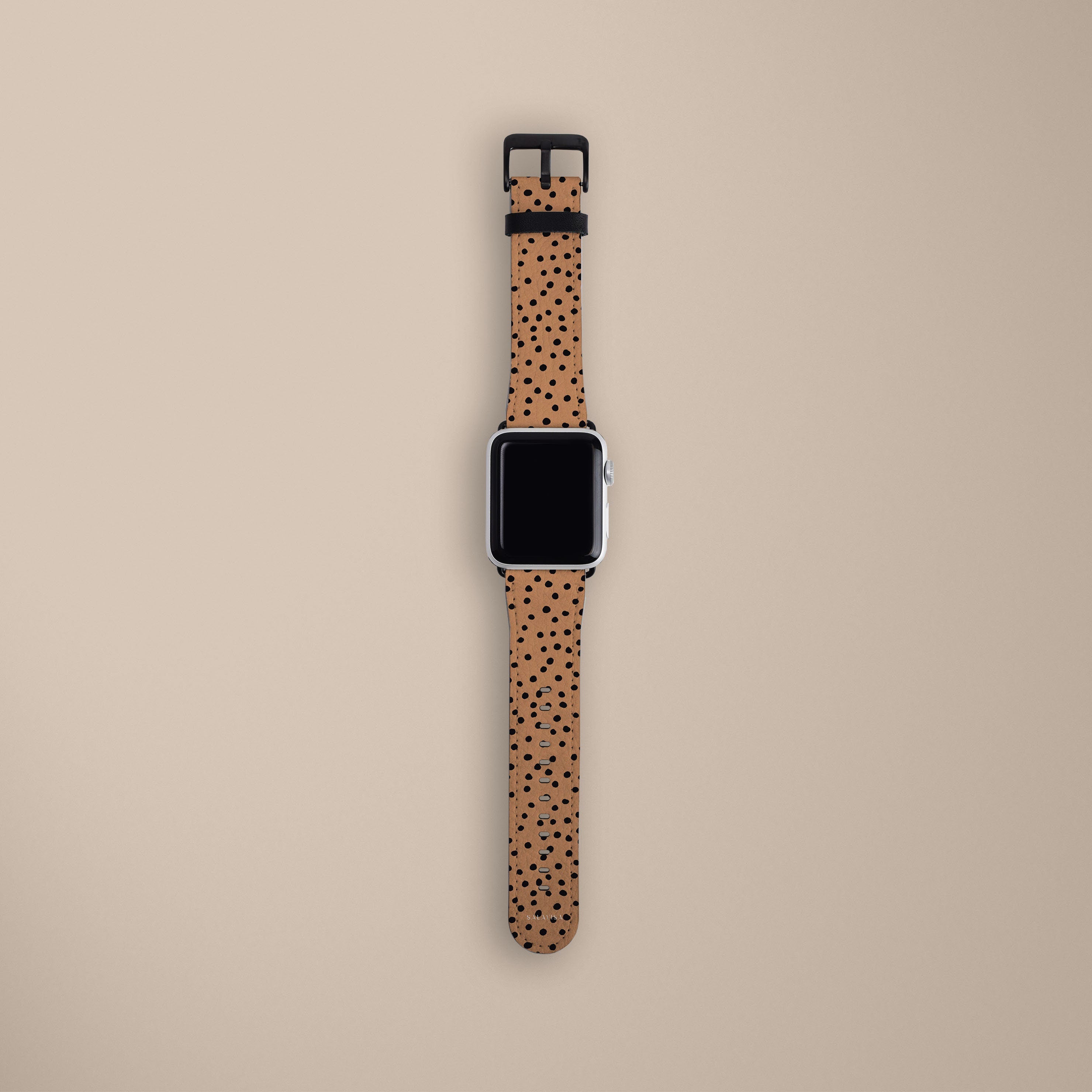 Orange Polka Dots Watch Band - Adjustable Replacement Strap for Apple Watch, Fitbit & Samsung Galaxy - Perfect for Casual, Work & Sports Activities