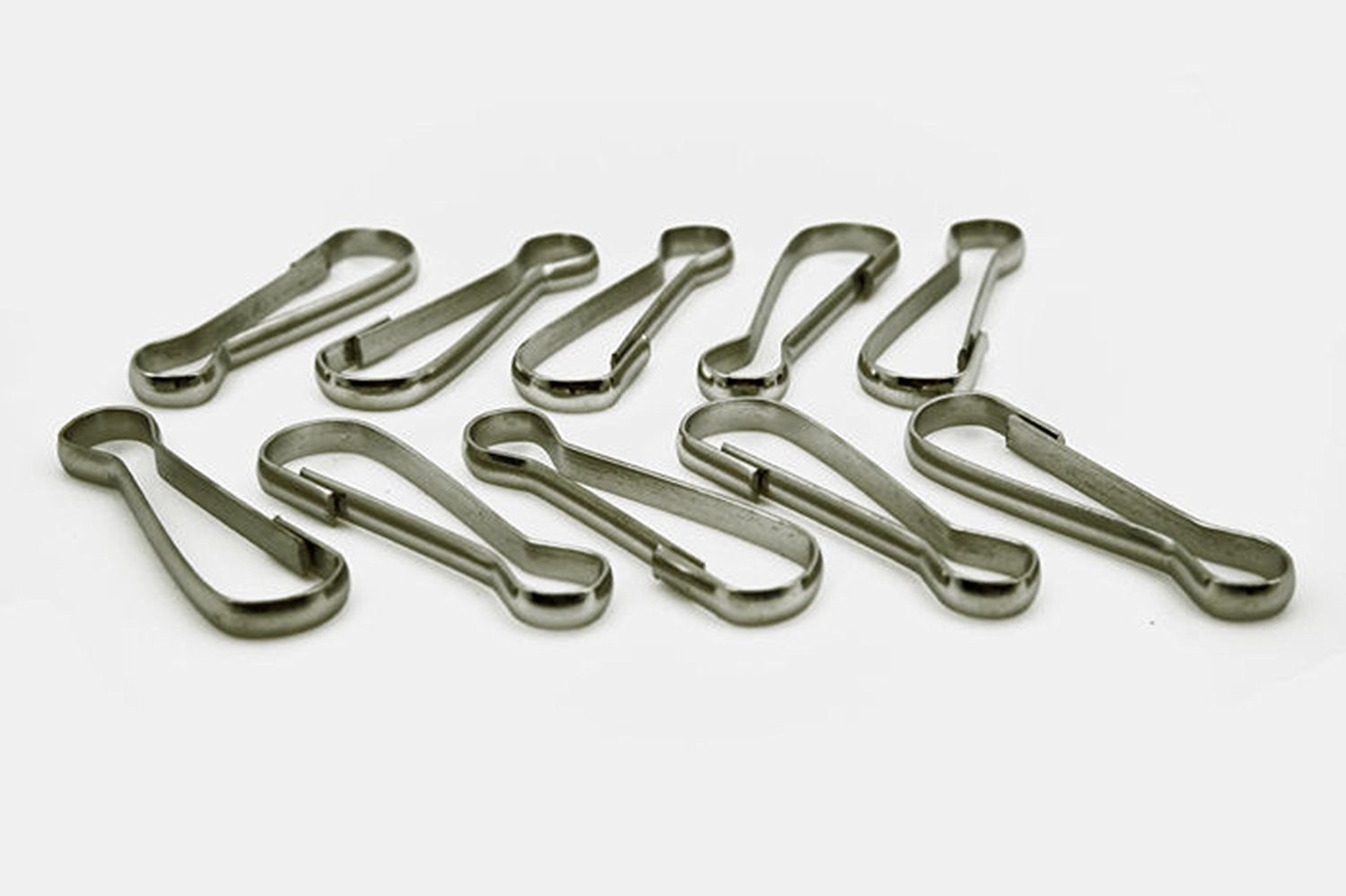 10 Pack Metal Flag Pole Clips - Heavy Duty Snap Hooks for Dog Leashes, Hammocks, Bird Cages, Jewelry, Toys & Fishing Gear - Perfect for Camping, Hiking, Backpacking & Outdoor Activities