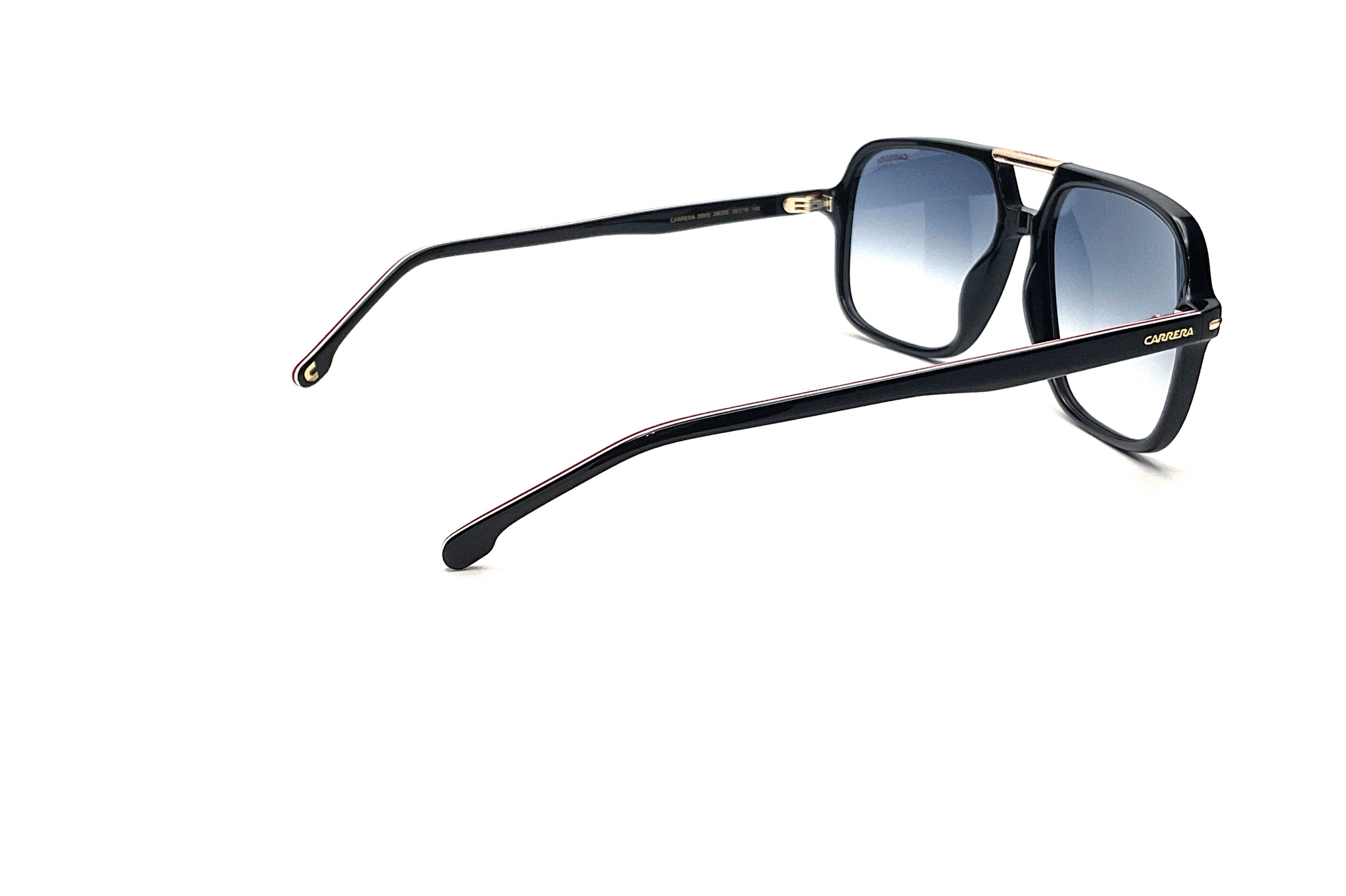 Carrera 350 Black Gold Men's Sunglasses - Polarized UV Protection for Driving, Running & Outdoor Activities