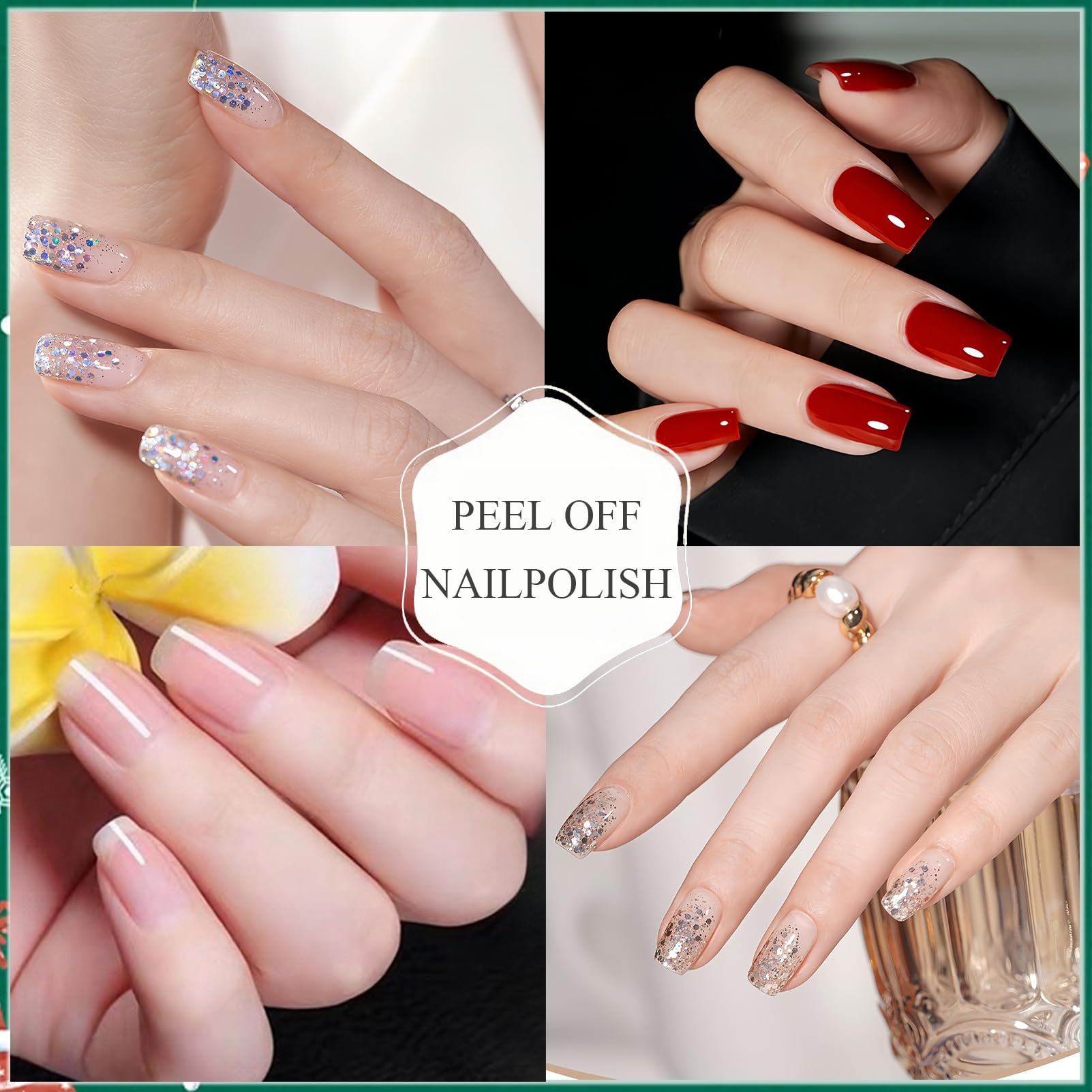 6 PCS Non-Toxic Kids Nail Polish Set - Quick Dry, High Gloss & Safe DIY Nail Polish Kit for Girls & Women - Perfect for Birthday Gifts, Christmas Presents & Home Spa Days