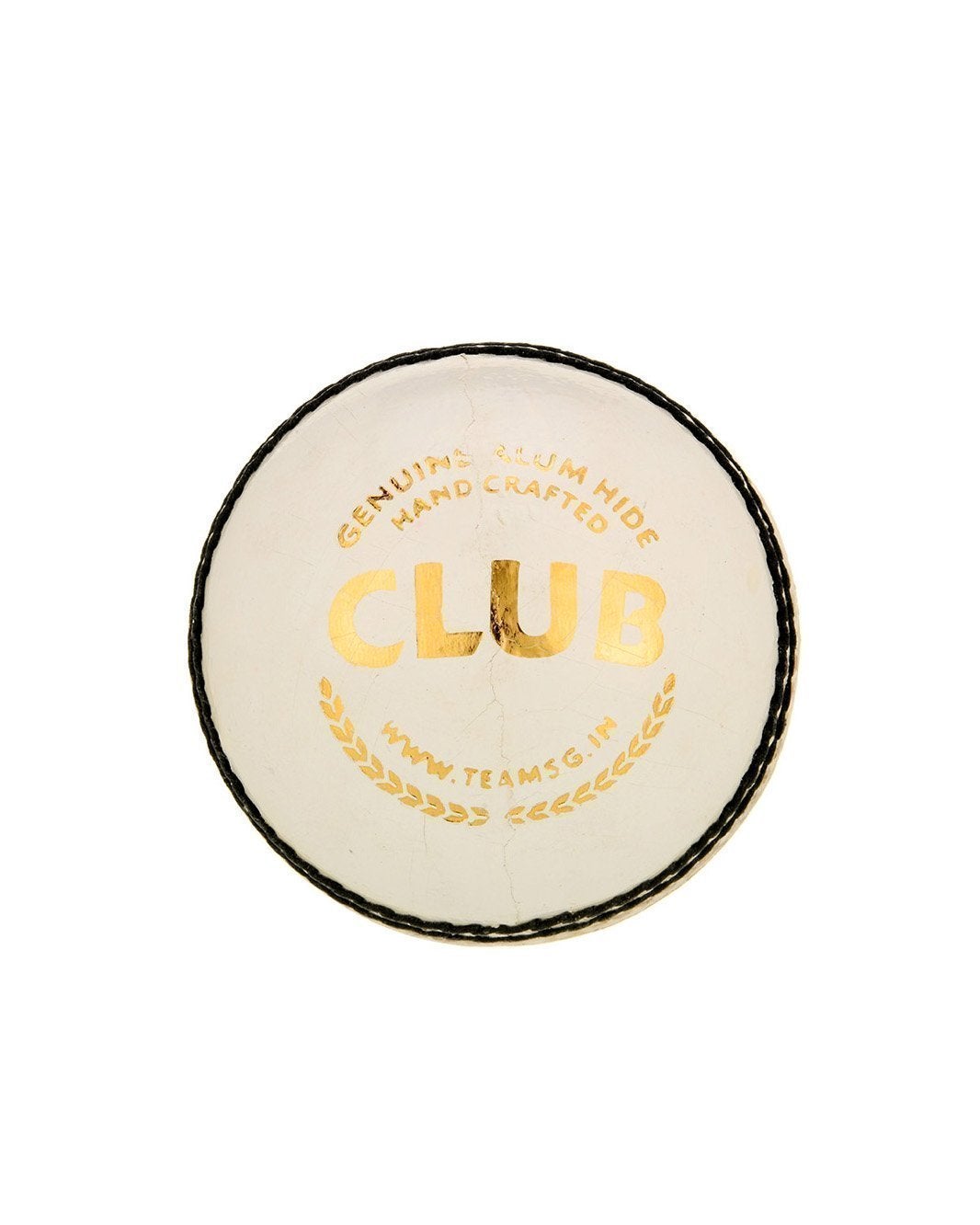 Premium White Cricket Leather Ball - SG Club Official Match Ball for Professional & Practice Games - Perfect for Cricket Training, Matches & Outdoor Sports
