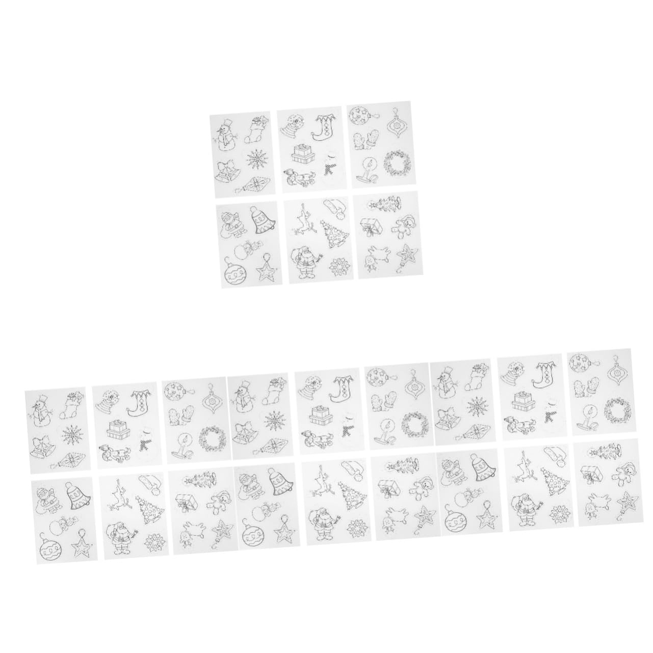 Abaodam 4 Sets Christmas Shrink Film DIY Heat Shrink Paper Kit - Shrinky Art Crafts Plastic Material for Holiday DIY Projects, Xmas Gifts, and Creative Bops Art Supplies - Perfect for Christmas Decorations, Handmade Cards, and Kids' Craft Activities