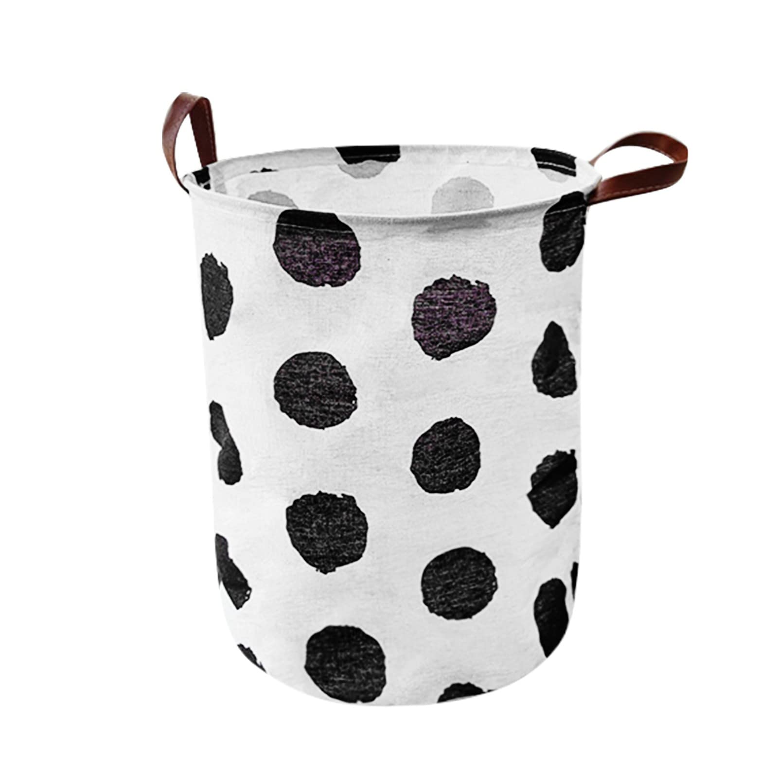 Baby Laundry Hamper - Large Leather Storage Basket with Handles for Boys & Girls - Perfect for Nursery & Toy Organization