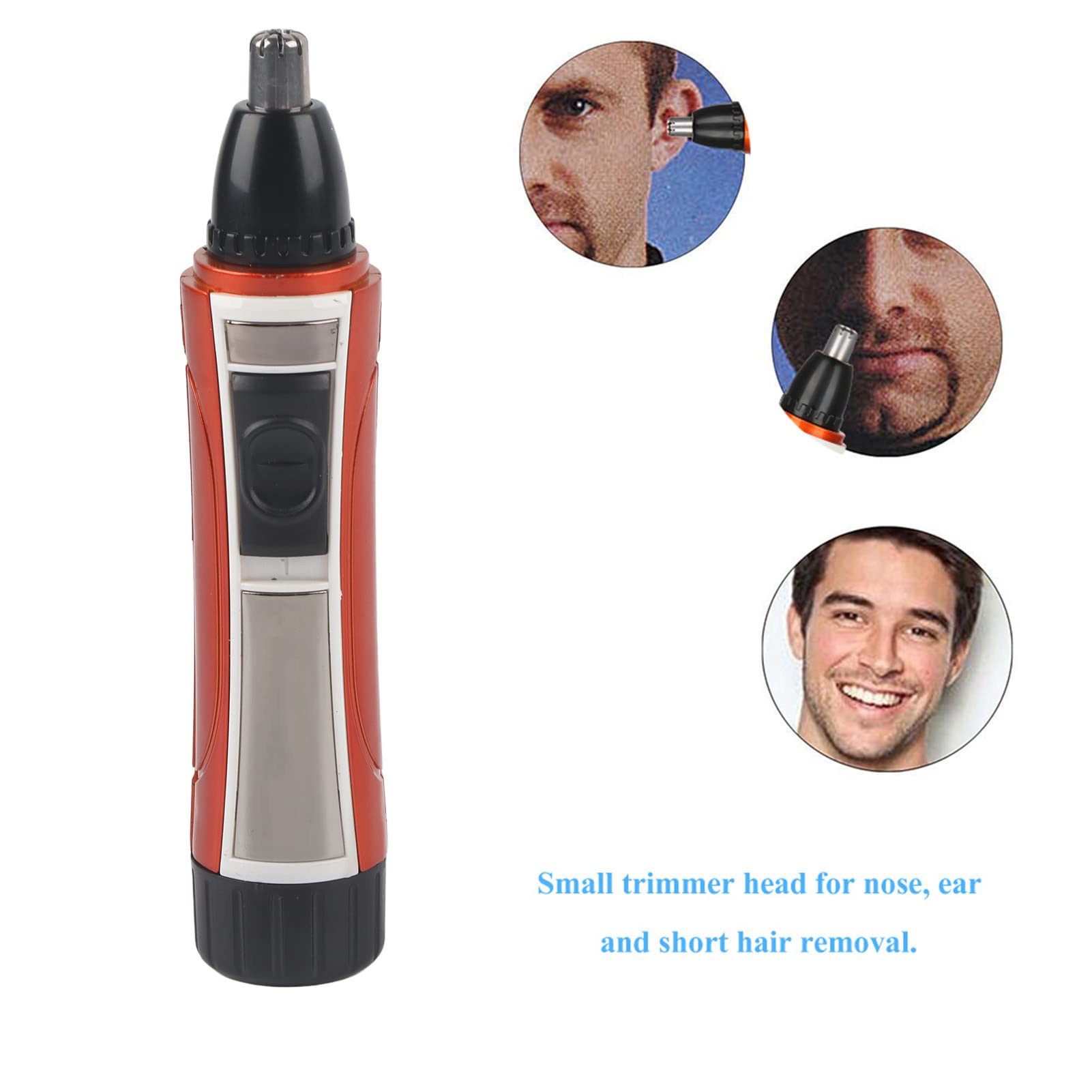 Semme Electric Nose & Ear Hair Trimmer for Men - Painless Facial Hair Grooming Tool - Perfect for Eyebrows, Nose & Ear Hair Removal at Home or Travel