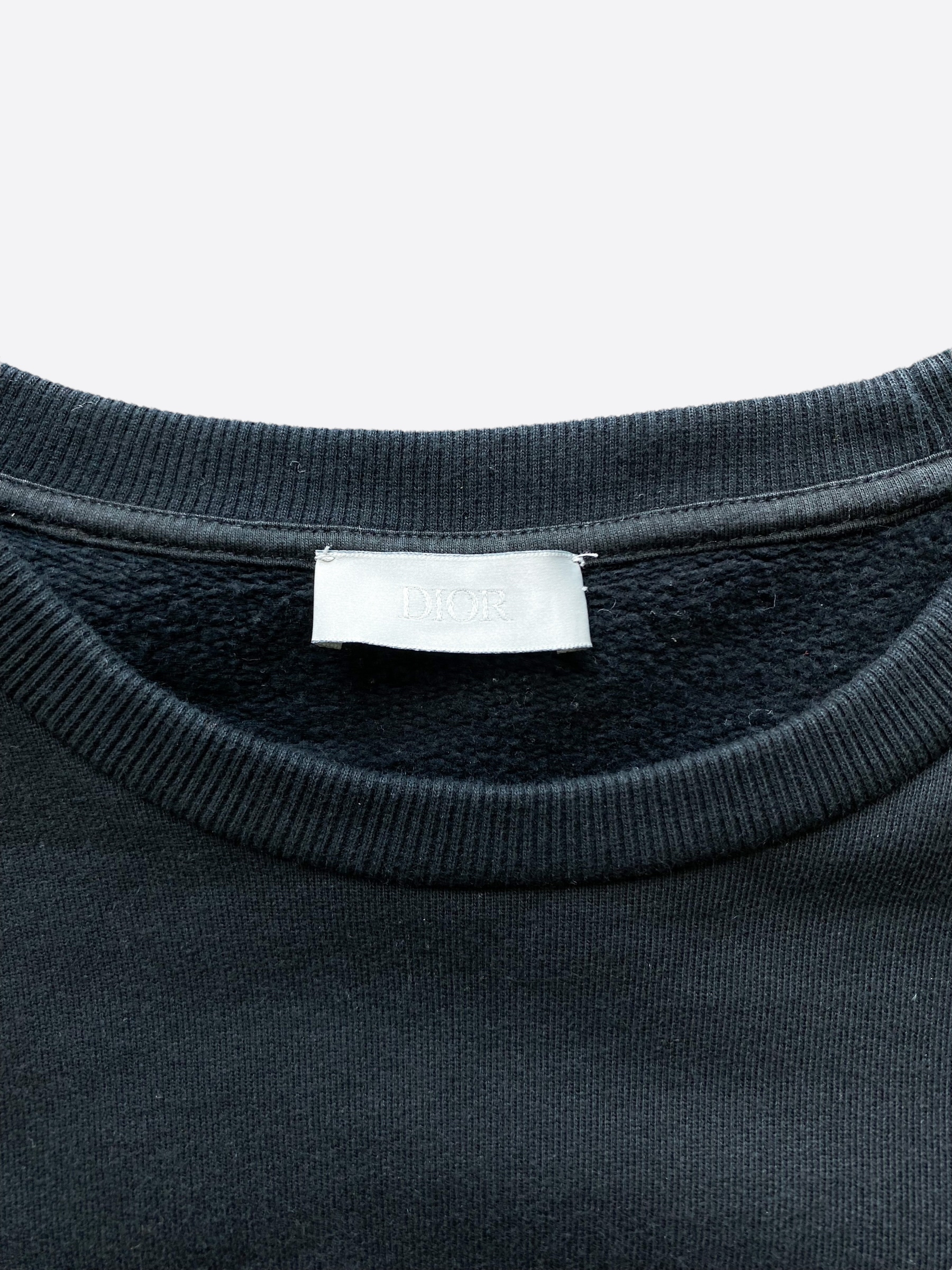 Dior x Kaws Black Logo Sweater for Men - Luxury Streetwear Hoodie for Casual Wear & Fashion Outfits