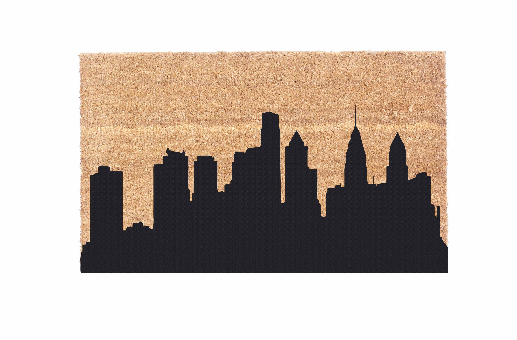 Stylish City Skyline Coco Doormat - Non-Slip Entryway Rug for Home & Office Decor - Perfect for Front Door, Patio, and Indoor Use
