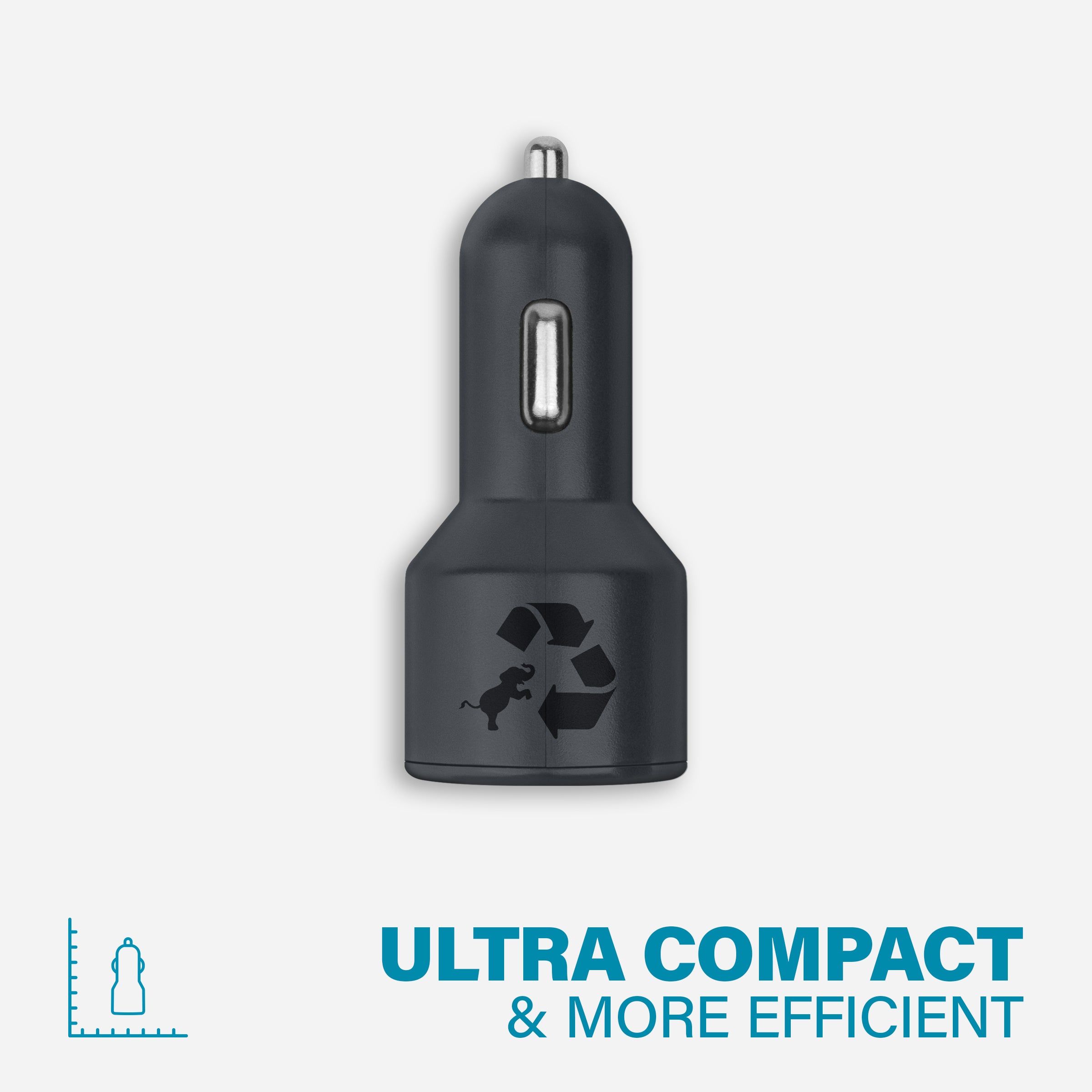 Fast Charging RALLY Car Charger - Dual USB Ports 4.8A for iPhone, Android & More - Perfect for Road Trips & Commuting