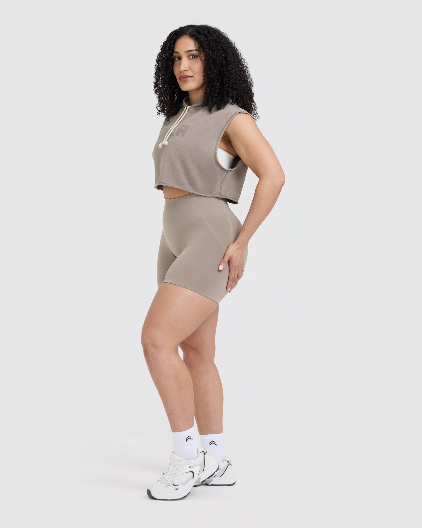 Raw Lounge Sleeveless Crop Hoodie for Women - Soft Minky Fabric Pullover | Perfect for Yoga, Gym & Casual Wear