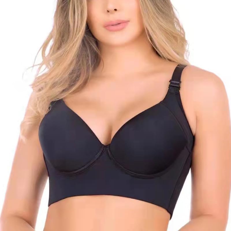 Geibiu Filifit Sculpting Uplift Bra for Women - Deep Cup, Full Back Coverage Sports Bra to Hide Back Fat - Perfect for Yoga, Gym & Everyday Wear