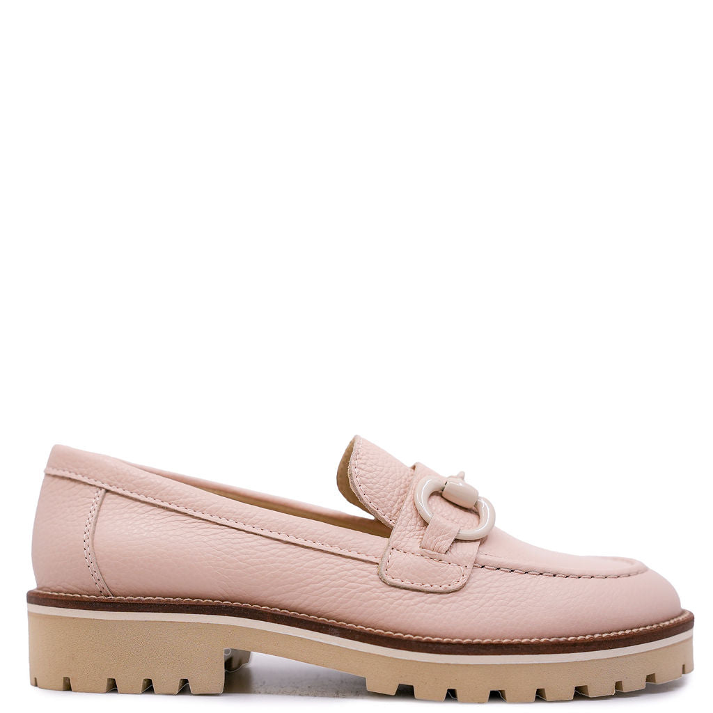 Beberlis Women's Chunky Loafer Shoes with Decorative Buckle - Comfortable Slip-On Flats for Work, Casual Outfits & Everyday Wear