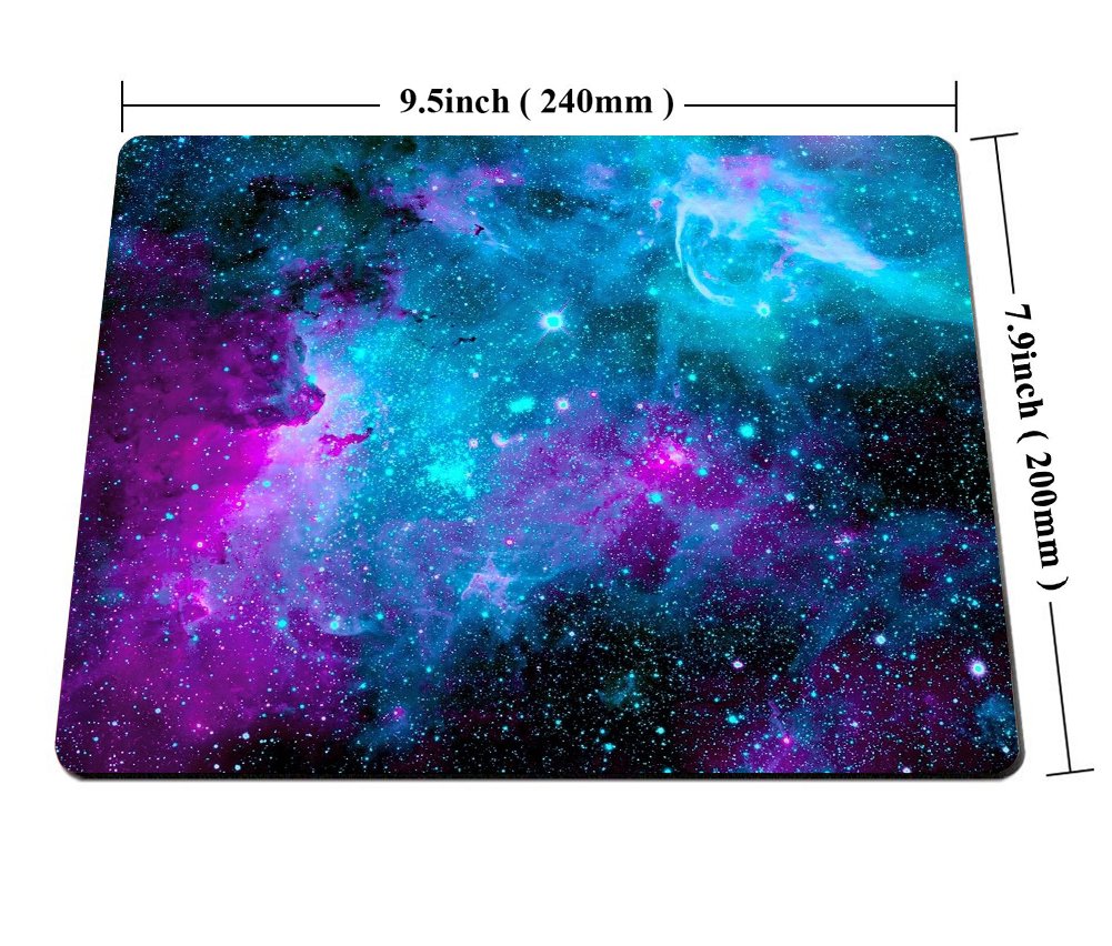 Galaxy Customized Non-Slip Rubber Gaming Mouse Pad - Smooffly Rectangle Mousepad for PC, Laptop, Office & Gaming Setup | Ergonomic Desk Accessory