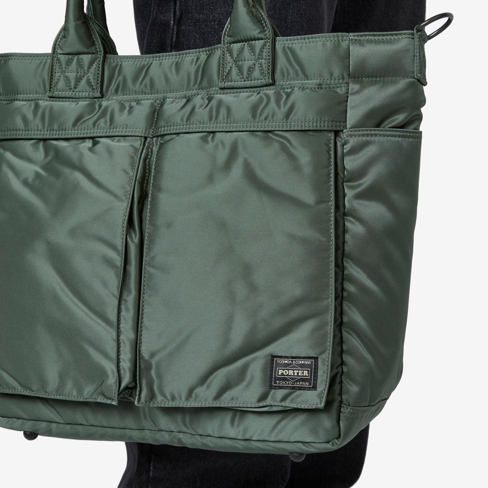 Premium Sage Green Tanker Tote Bag - Large Size Durable Canvas Shoulder Bag for Women | Perfect for Work, Travel & Shopping