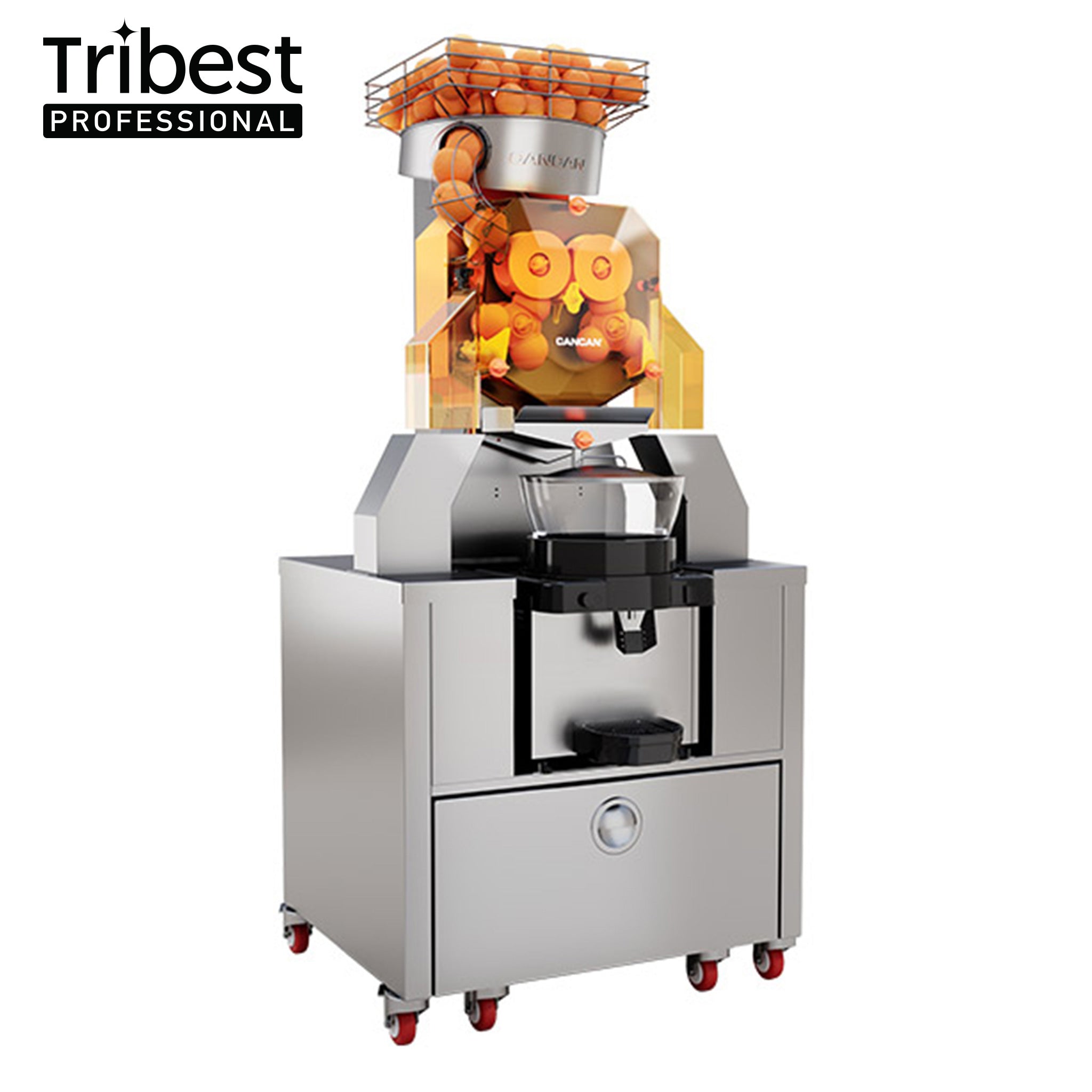 Cancan® 38 Automatic Orange Juicer With Cooler System - Electric Citrus Juicer for Fresh Orange Juice - Perfect for Home, Restaurant & Juice Bar Use (Disassembled)