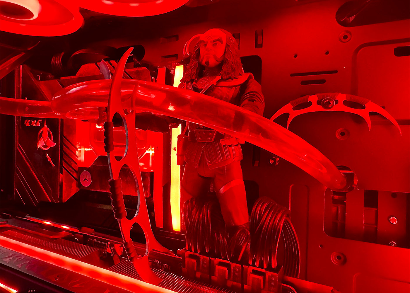 Geek Machine™ XL Star Trek Klingon Edition Gaming PC - High Performance Computer for Trekkies & Gamers | Perfect for Sci-Fi Gaming, Streaming & Collectors