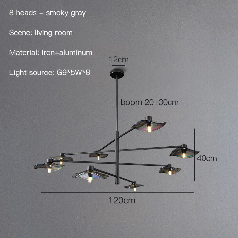 Elegant Calla LED Chandelier - Modern Crystal Ceiling Light Fixture for Dining Room, Bedroom & Living Room Decor
