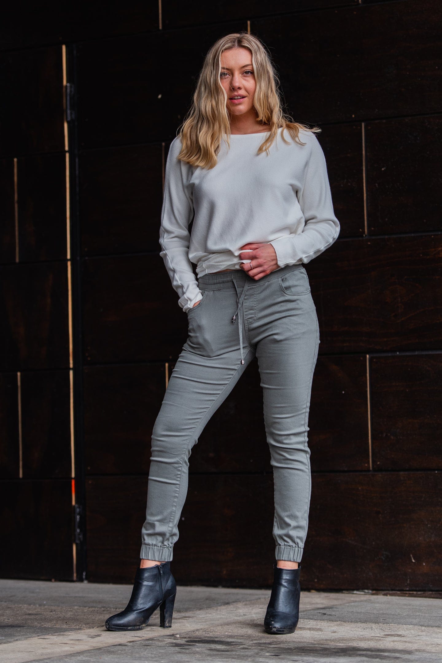 Country Denim Australia Weekend Jogger Pants - Washed Khaki Color | Best Seller | Casual Wear, Street Style & Travel Outfits