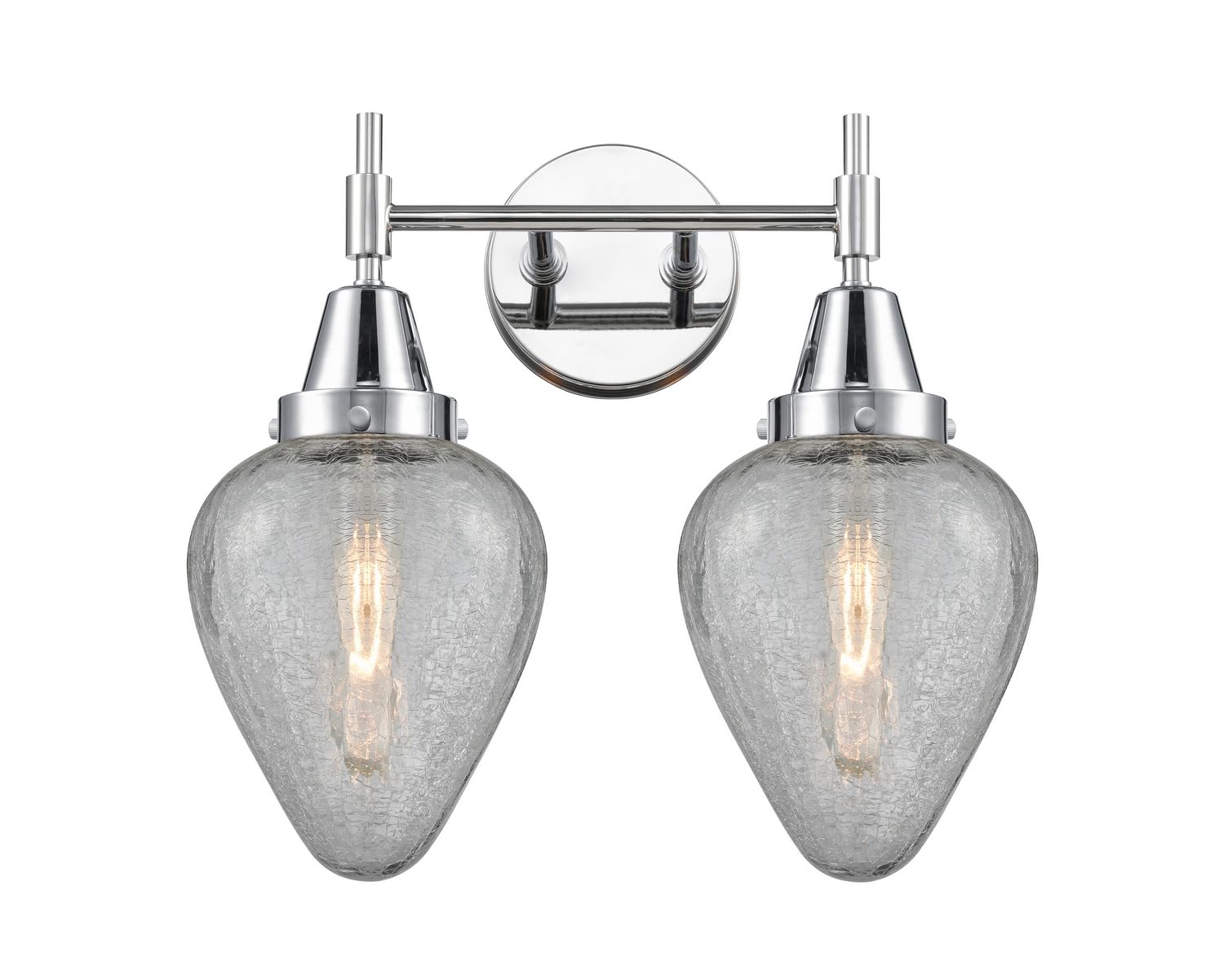 Innovations 447-2W-PC-G165-LED Chrome Finish Transitional LED Bathroom Vanity - Modern Lighting for Bathroom Makeovers & Home Renovations