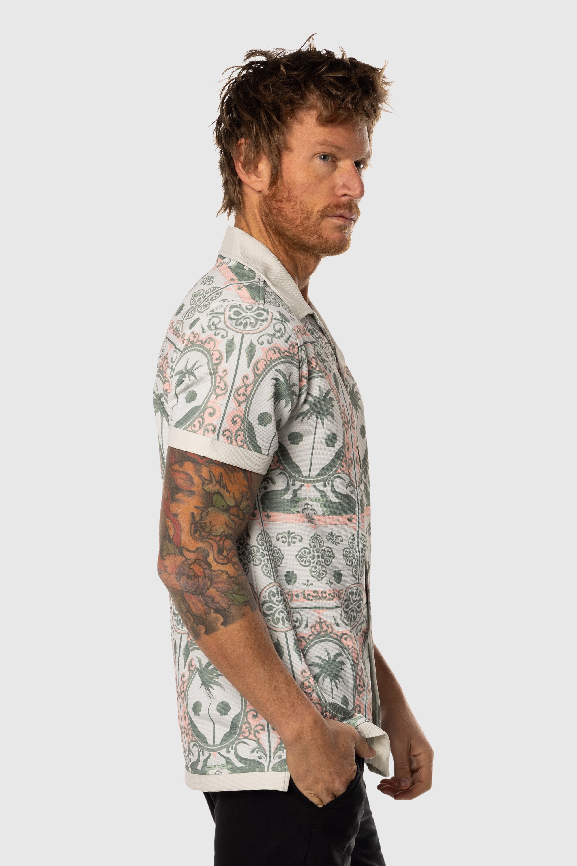 Stylish Beach Club Button Up Shirt for Men - Casual Summer Wear for Vacations, Parties & Outdoor Activities