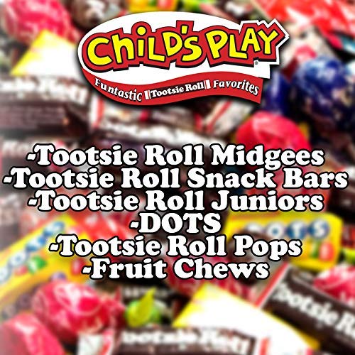 Tootsie Roll Child's Play Candy Favorites - 4lb Bulk Individually Wrapped Party Candy Variety Mix (Peanut Free, Gluten Free) - Perfect for Birthday Parties, Halloween Treats & Office Snacks
