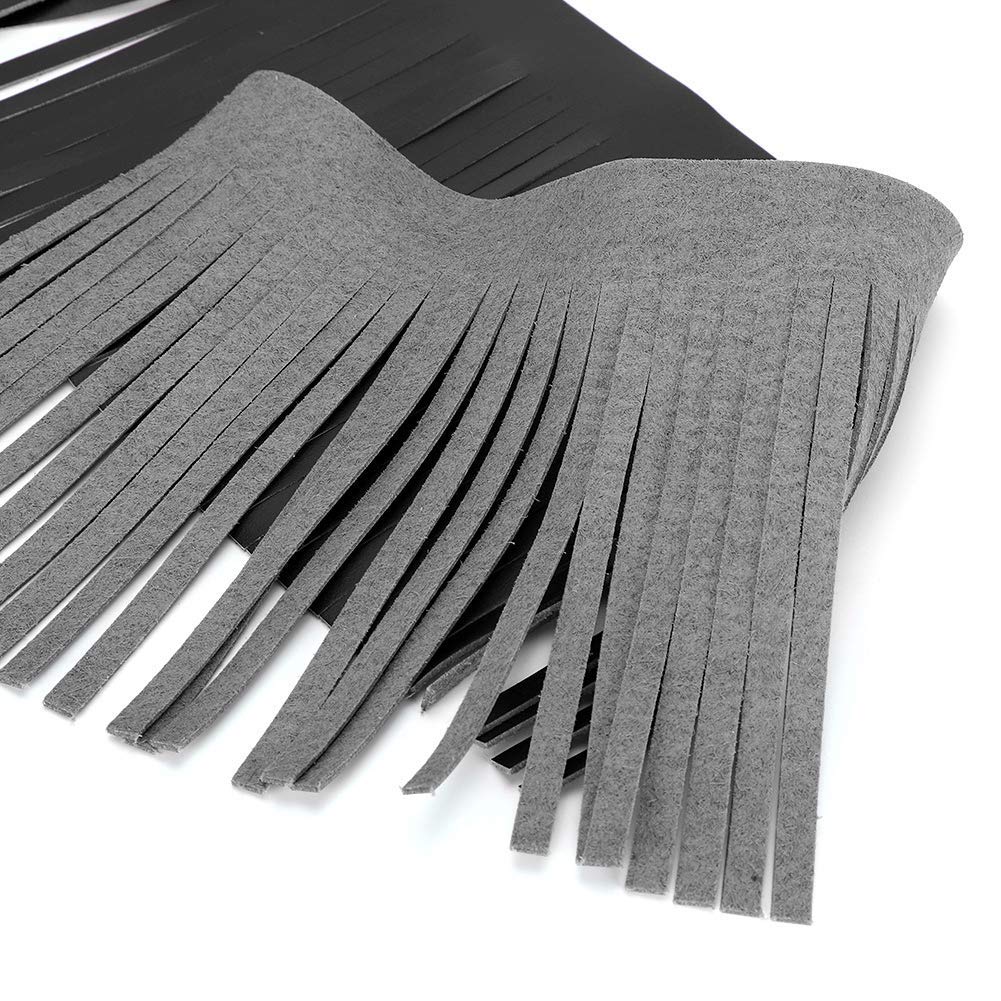 Motorcycle Saddlebag Fringe - 2pcs Retro Leather Fringe for Bike Bags | Riding Style Upgrade