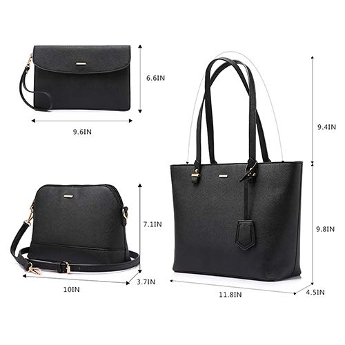 LOVEVOOK Women's Fashion Handbag Set - Tote, Shoulder Bag & Top Handle Satchel Purse for Work, Travel & Everyday Use | Stylish & Functional Designer Bags