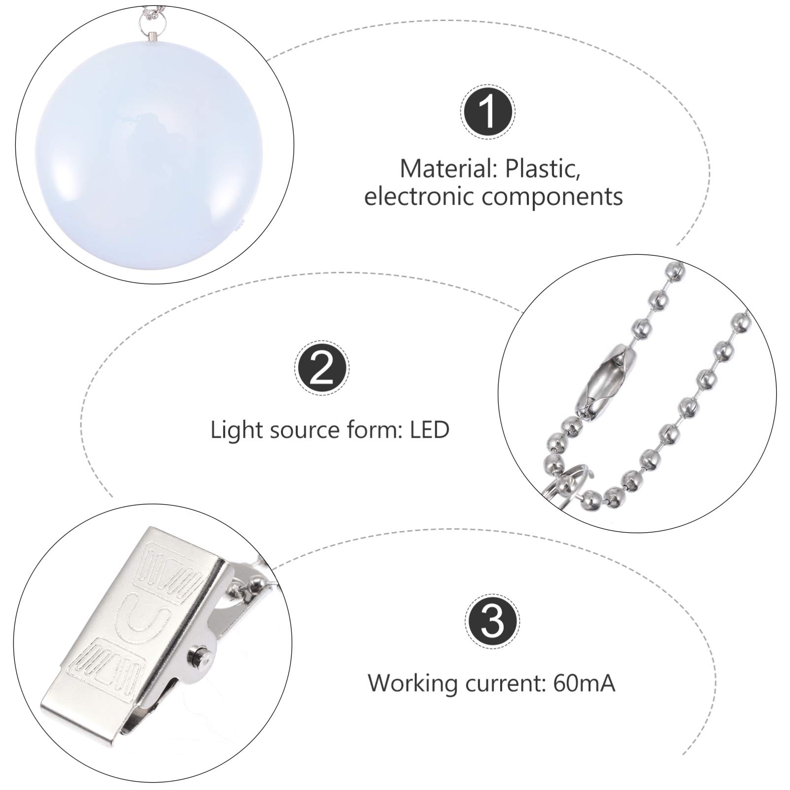 LED Purse Light with Touch Sensor - Hanging Round Bag Night Light for Women & Girls - Perfect for Evening Events, Parties, and Safe Nighttime Visibility