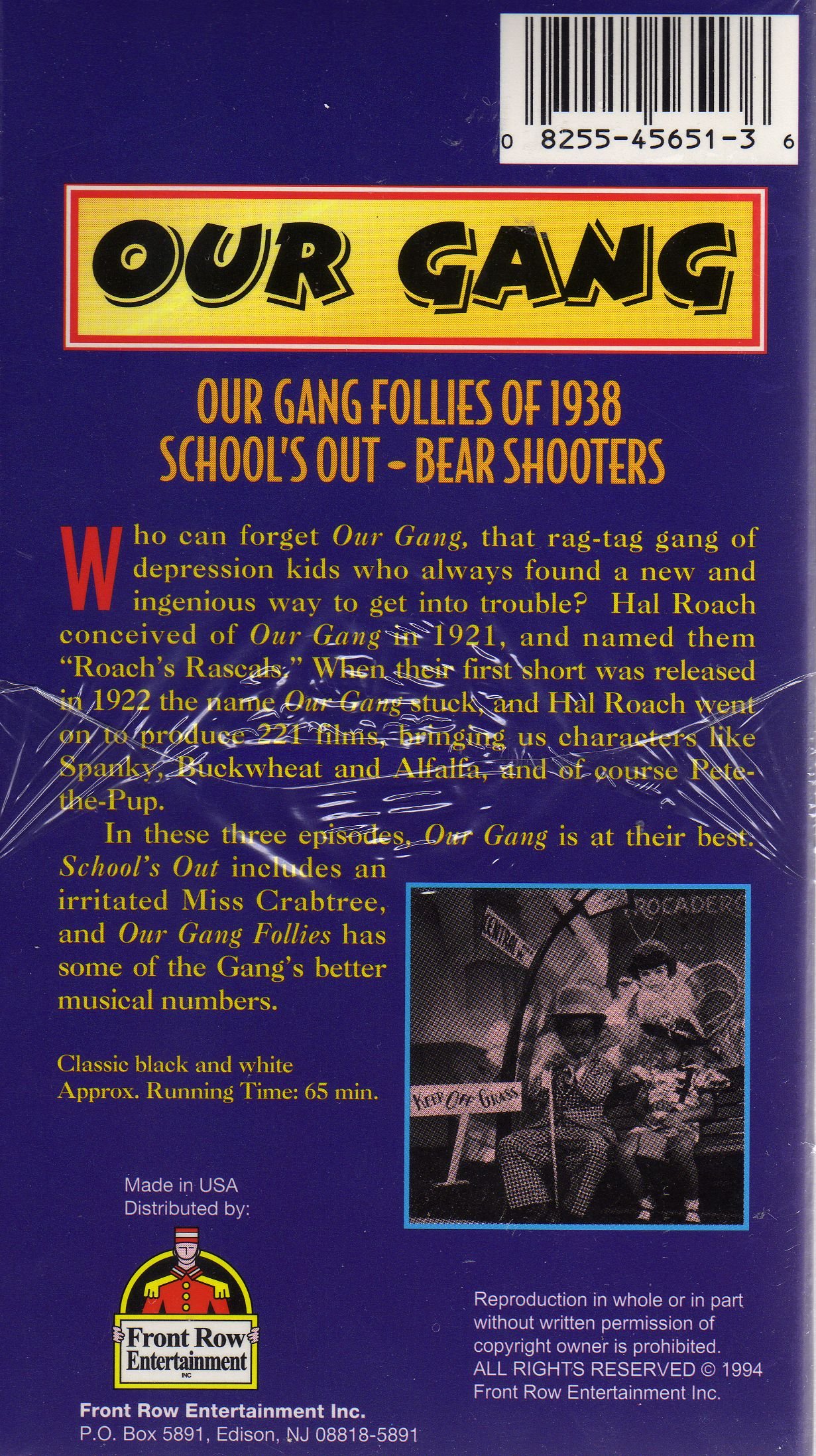 Classic Our Gang Comedies VHS: Follies of 1938, School's Out & Bear Shooters - 3 Episodes Collection | Perfect for Vintage Movie Nights & Comedy Lovers