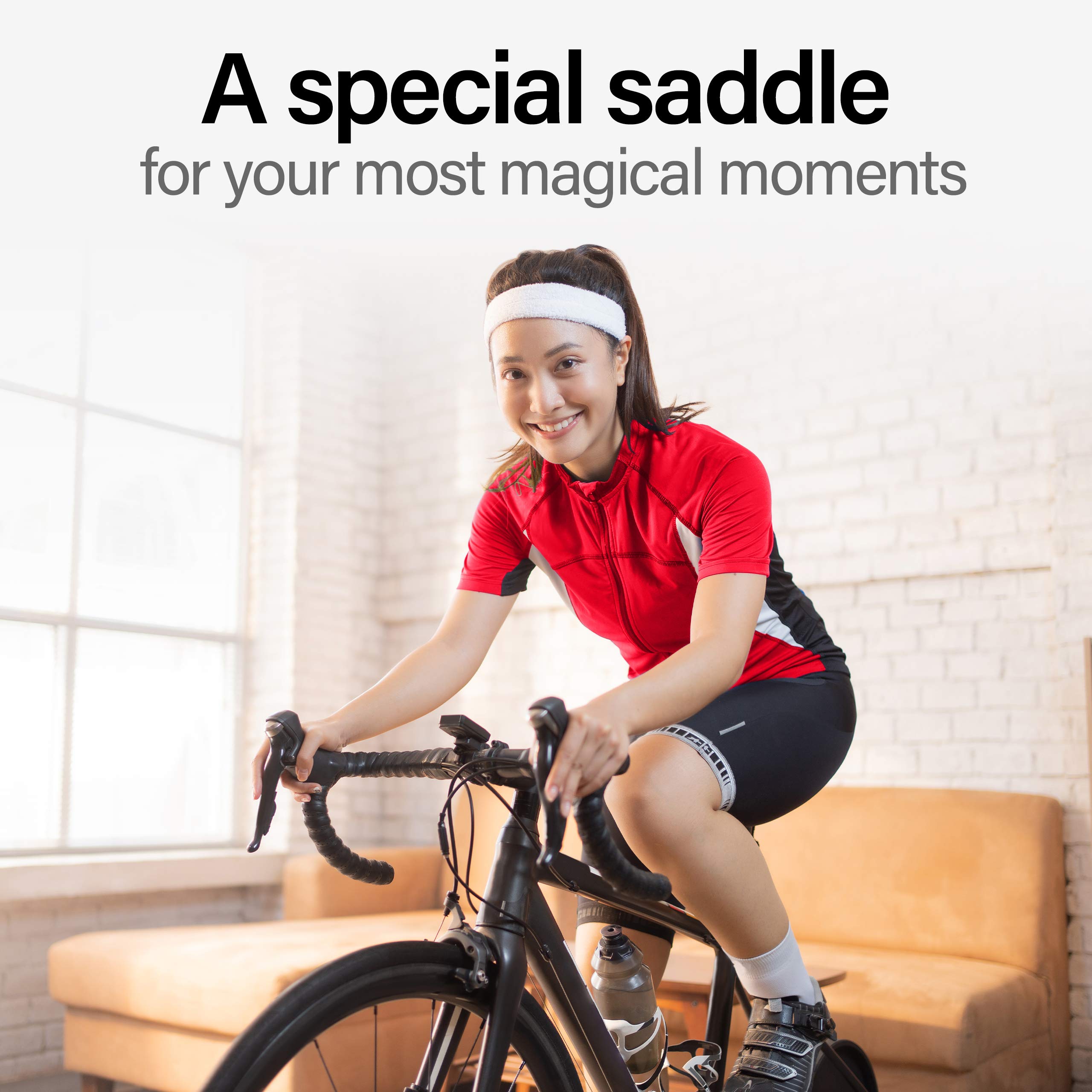 **Wittkop Oversized Comfort Bike Seat for Peloton Bike & Bike+ - Wide Replacement Saddle for Men & Women - Compatible with Spin, Road & Exercise Bikes - Perfect for Indoor Cycling, Gym Workouts & Long Rides**